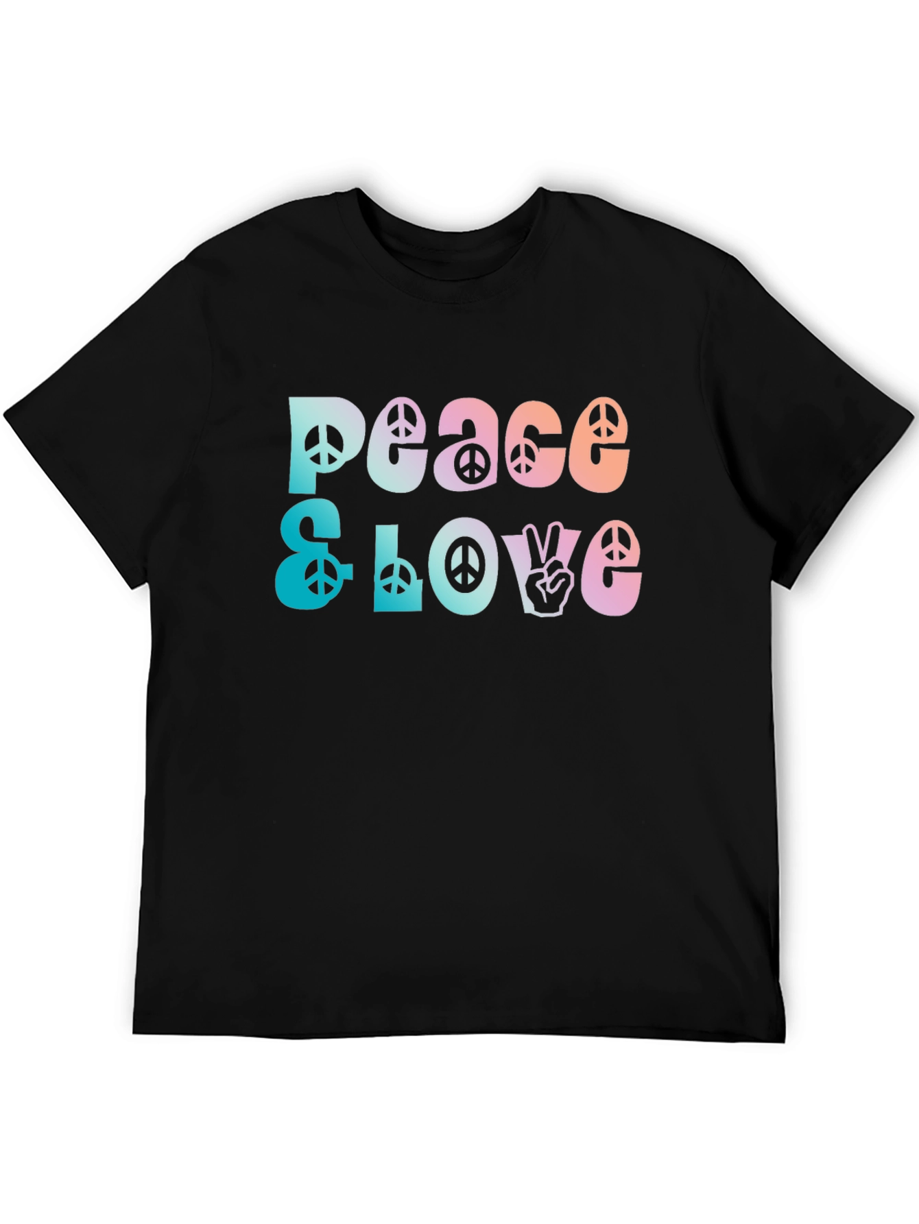 Peace & Love Graphic T-Shirt