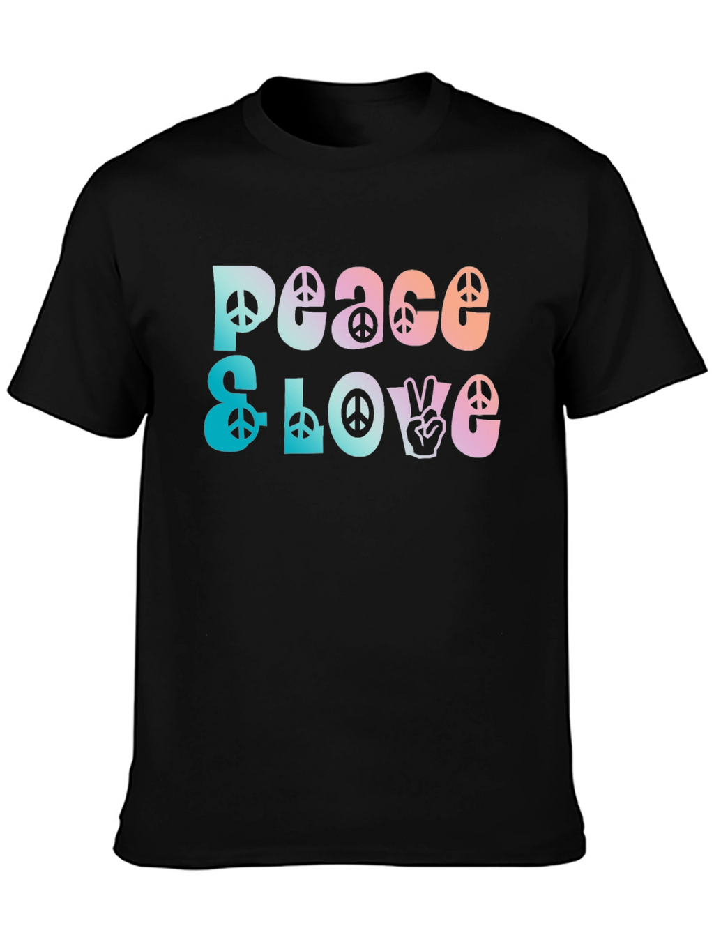 Peace & Love Graphic T-Shirt