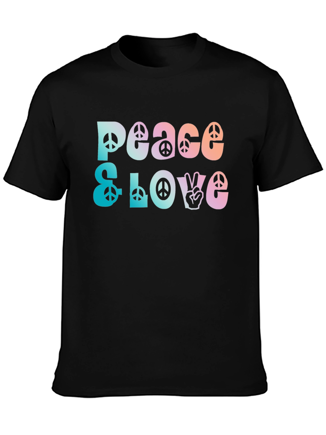 Peace & Love Graphic T-Shirt