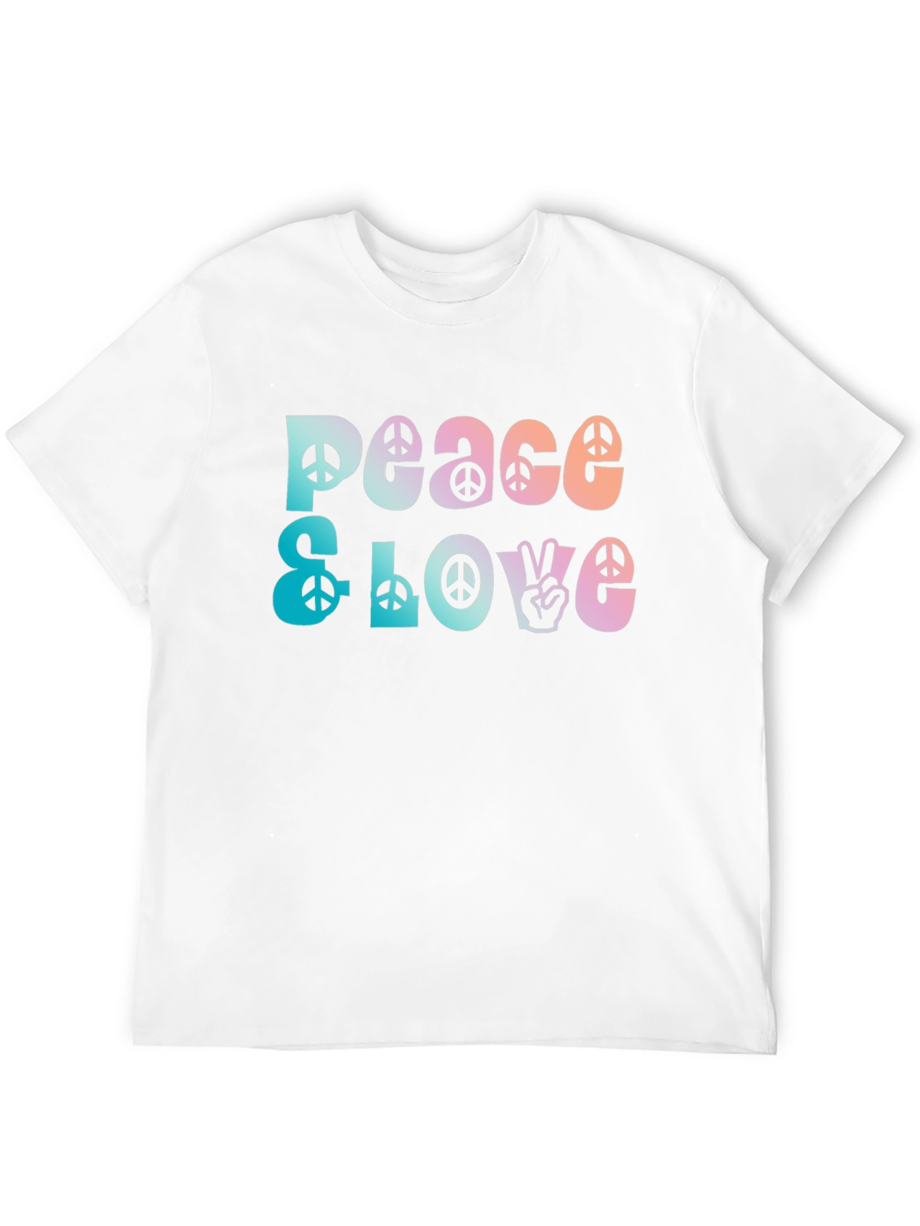 Peace & Love Graphic T-Shirt