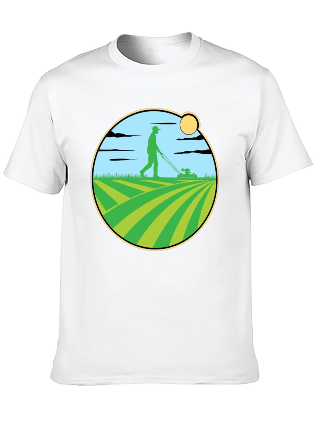 Lawn Mowing Graphic T-Shirt