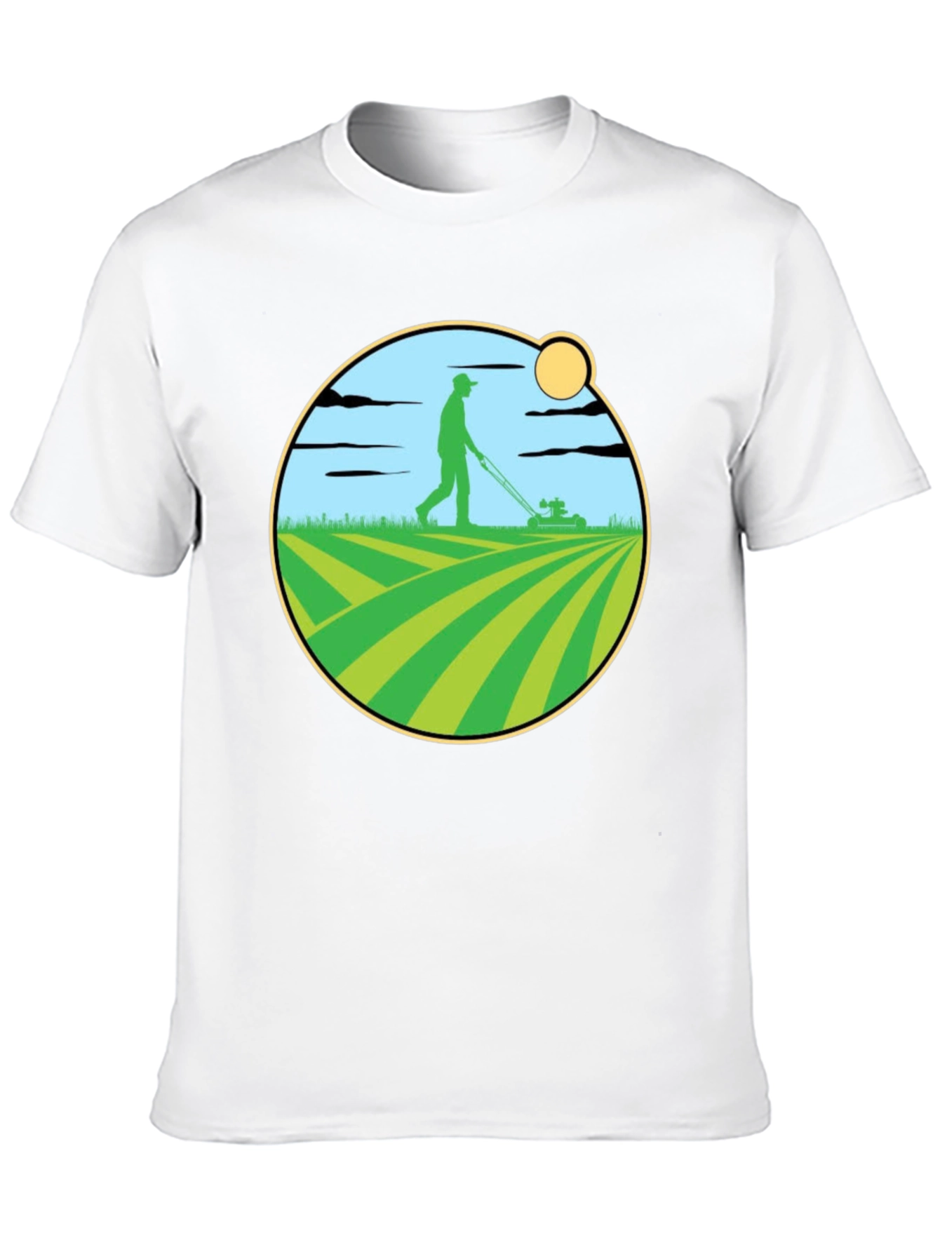 Lawn Mowing Graphic T-Shirt