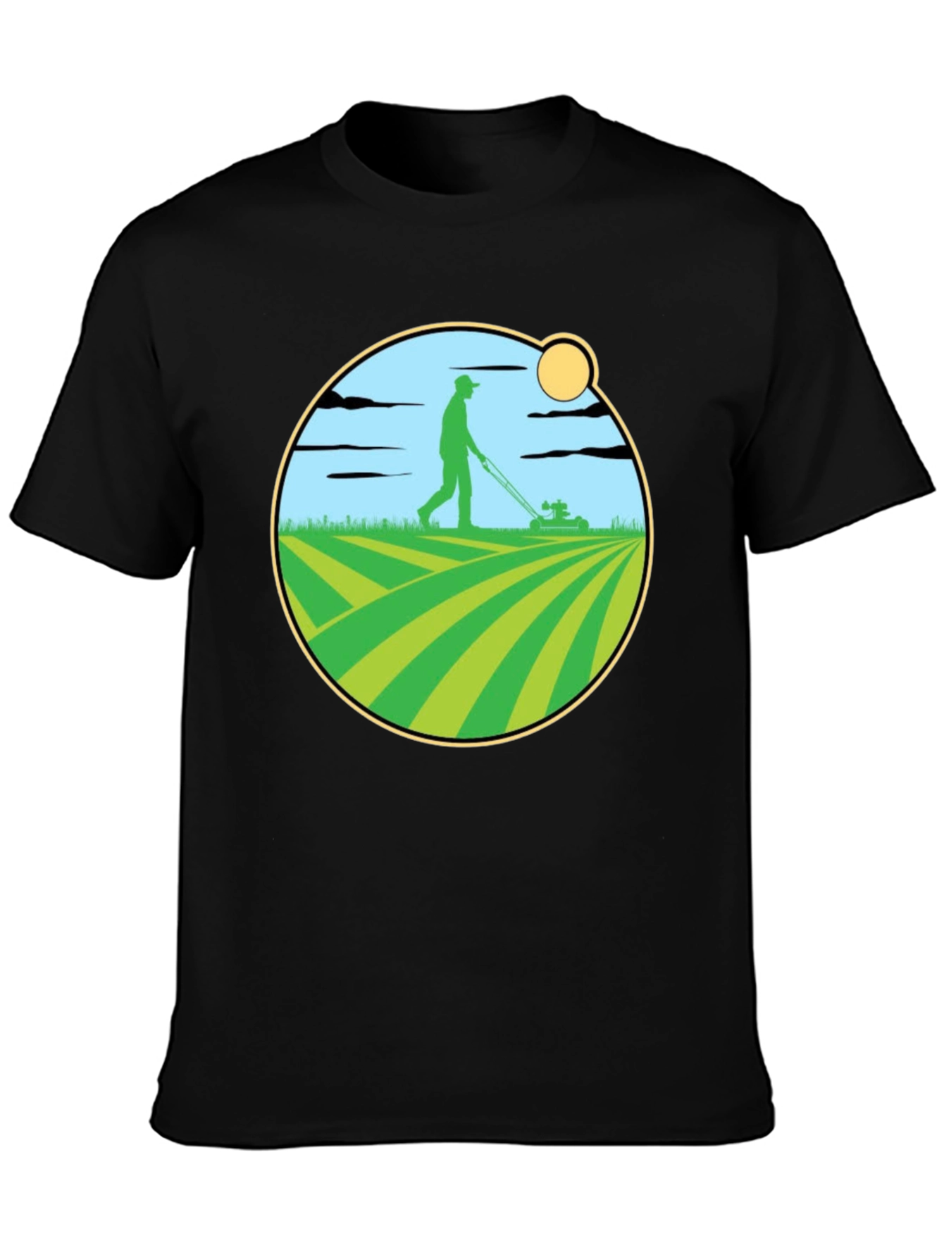 Lawn Mowing Graphic T-Shirt