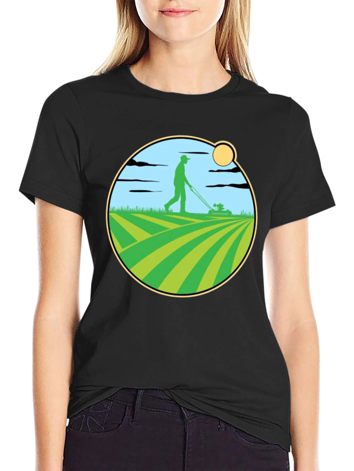Lawn Mowing Graphic T-Shirt