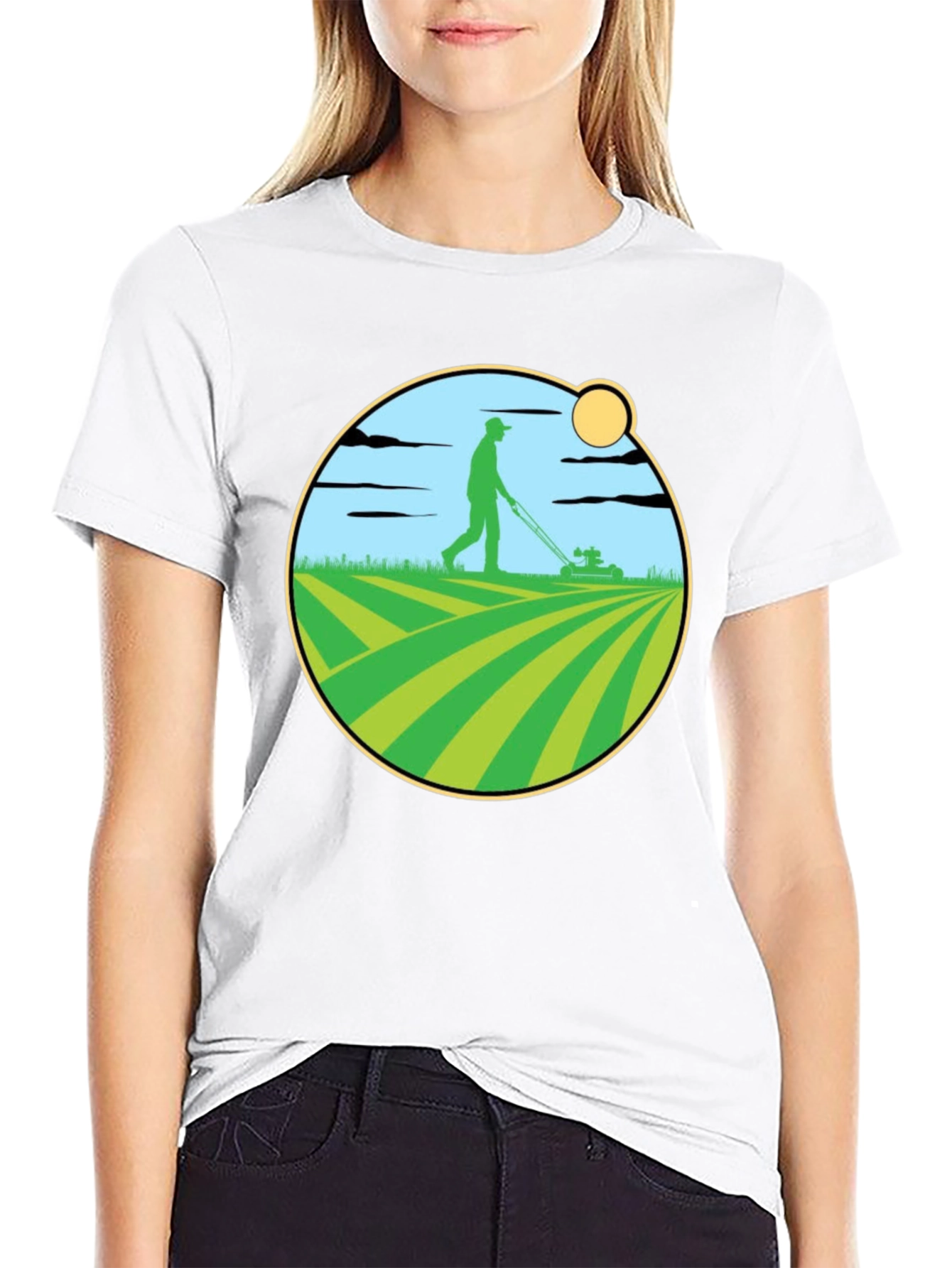 Lawn Mowing Graphic T-Shirt