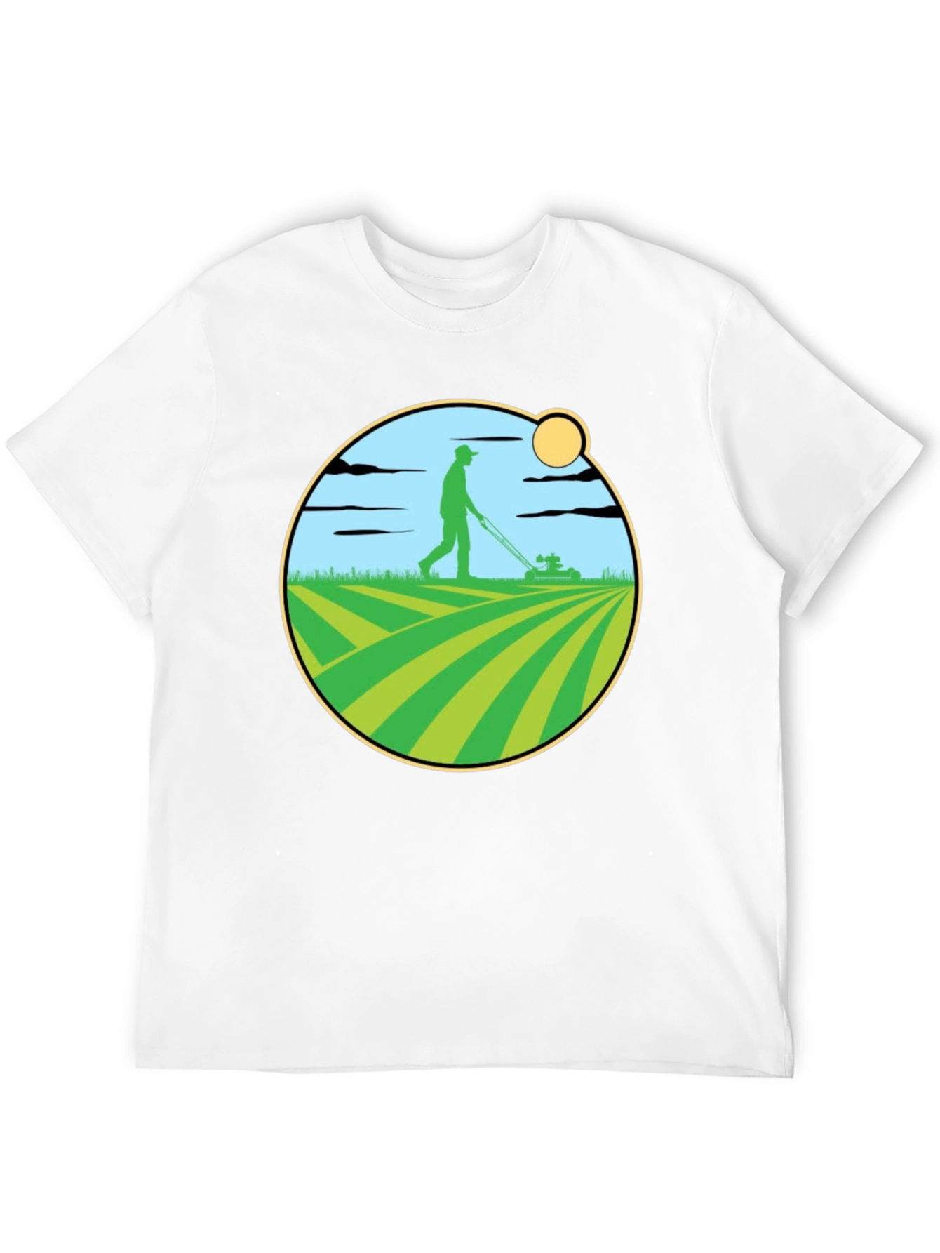 Lawn Mowing Graphic T-Shirt