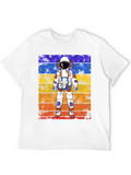 Astronaut Graphic Tee - Retro Space Style