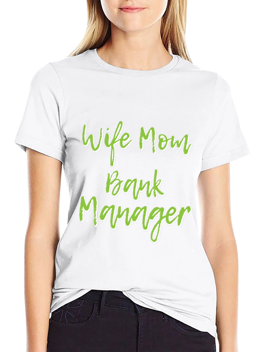 Wife Mom Bank Manager Graphic Tee - Black