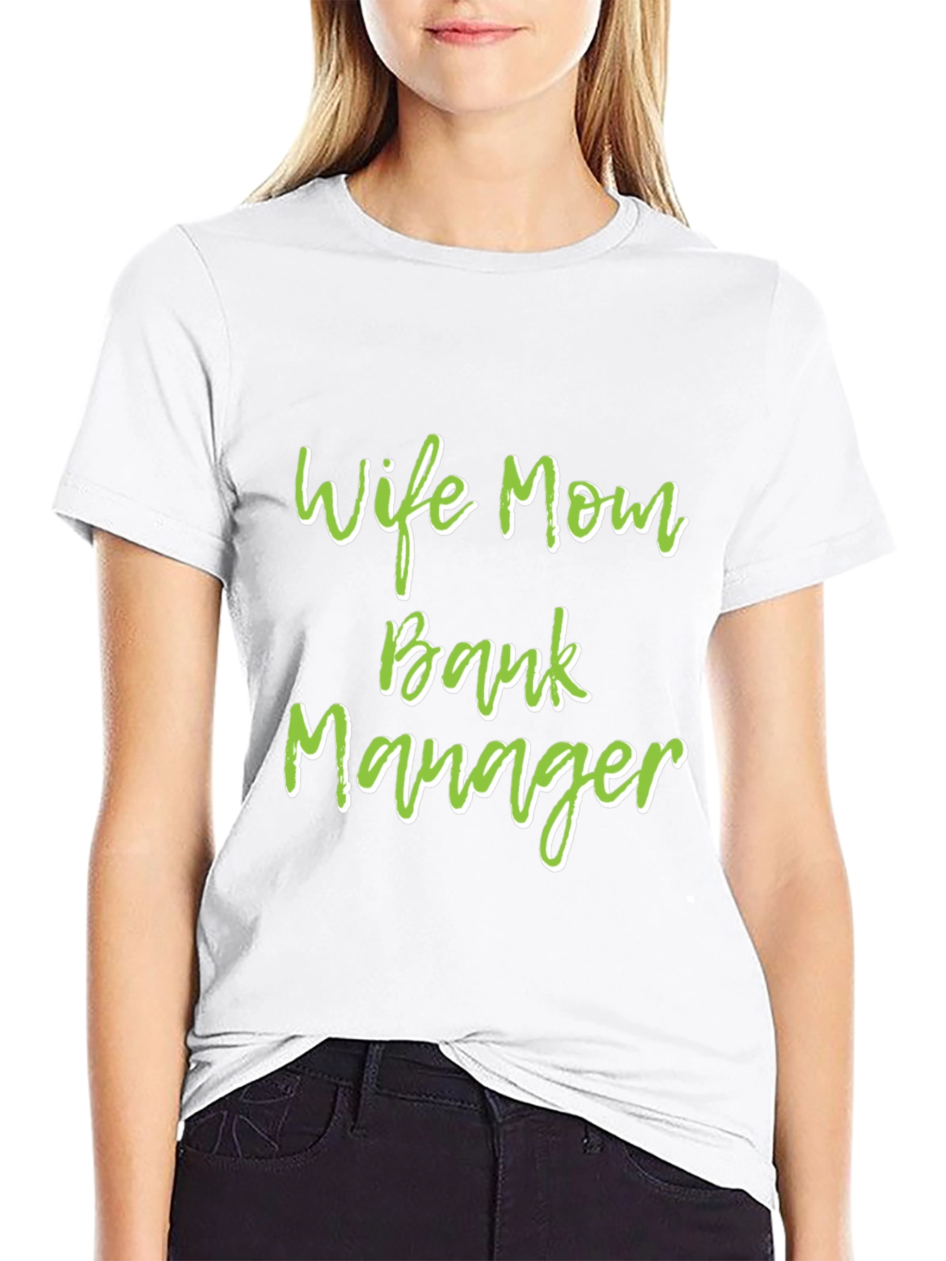 Wife Mom Bank Manager Graphic Tee - Black
