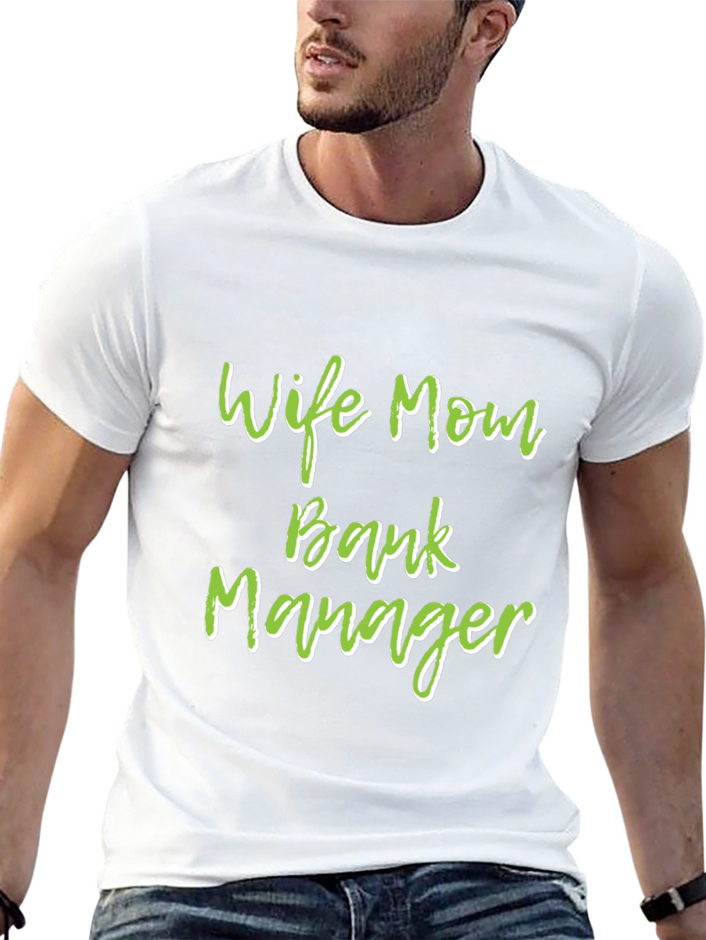 Wife Mom Bank Manager Graphic Tee - Black
