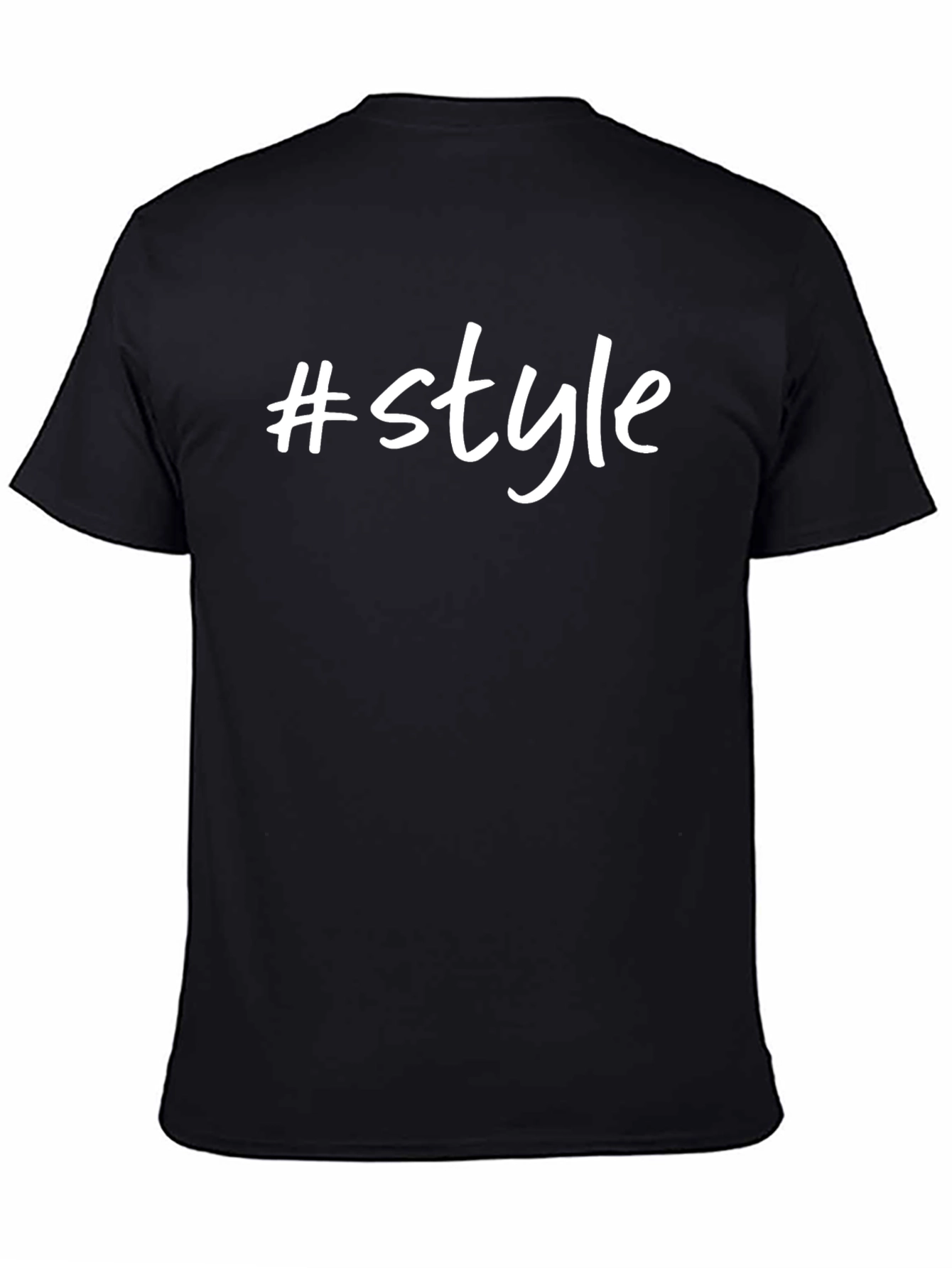 Hashtag Style Black T-Shirt
