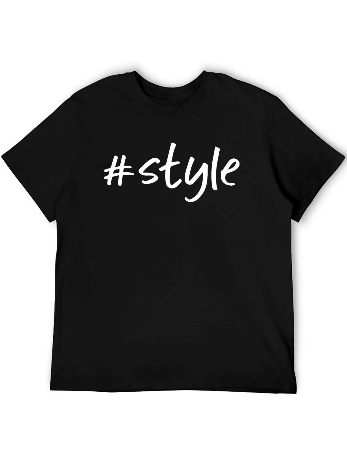 Hashtag Style Black T-Shirt