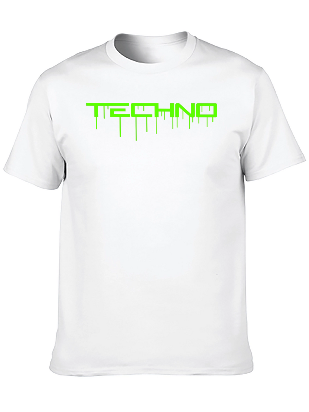 Techno Drip Black T-Shirt - Electronic Music Rave Tee