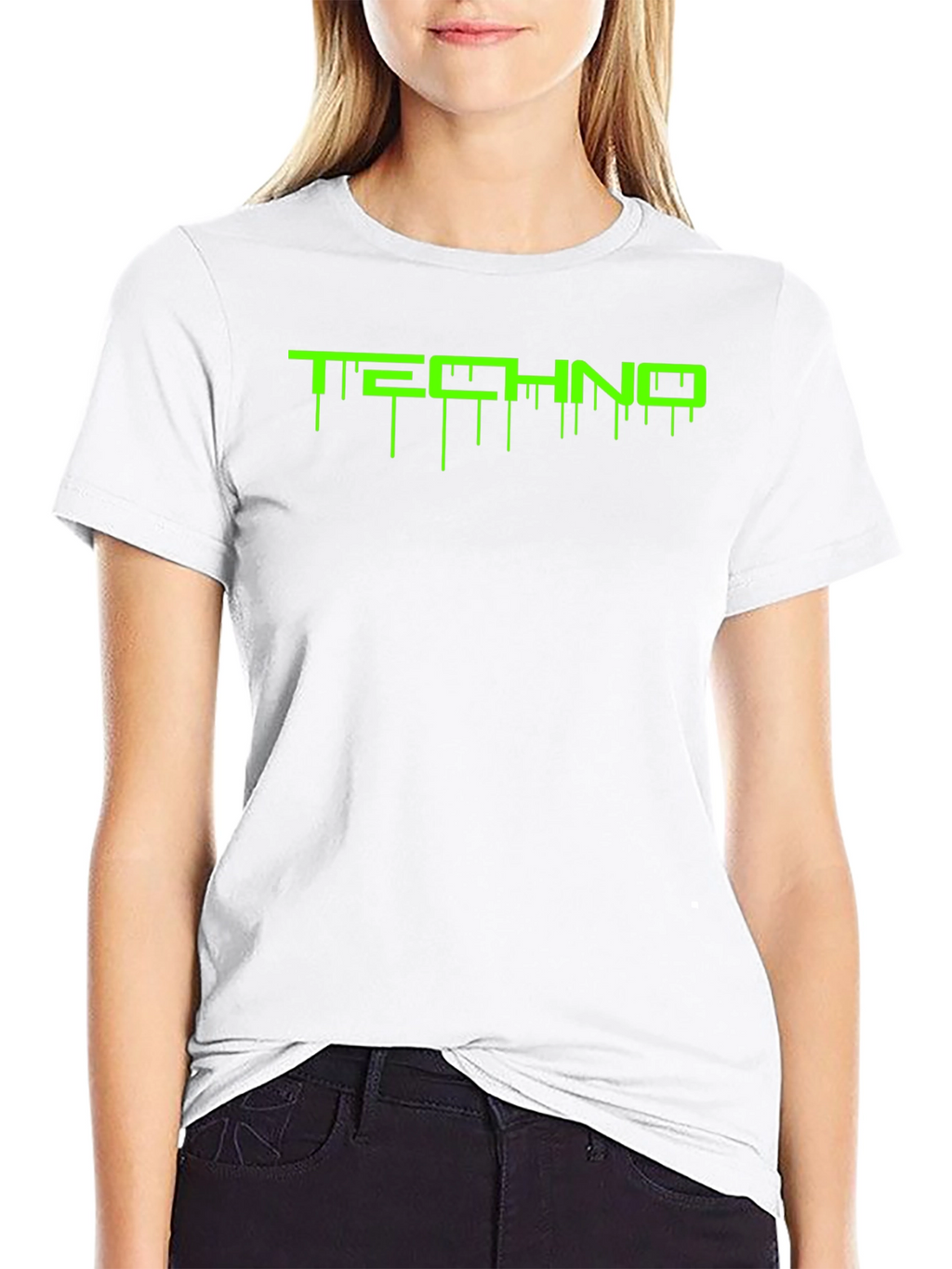 Techno Drip Black T-Shirt - Electronic Music Rave Tee