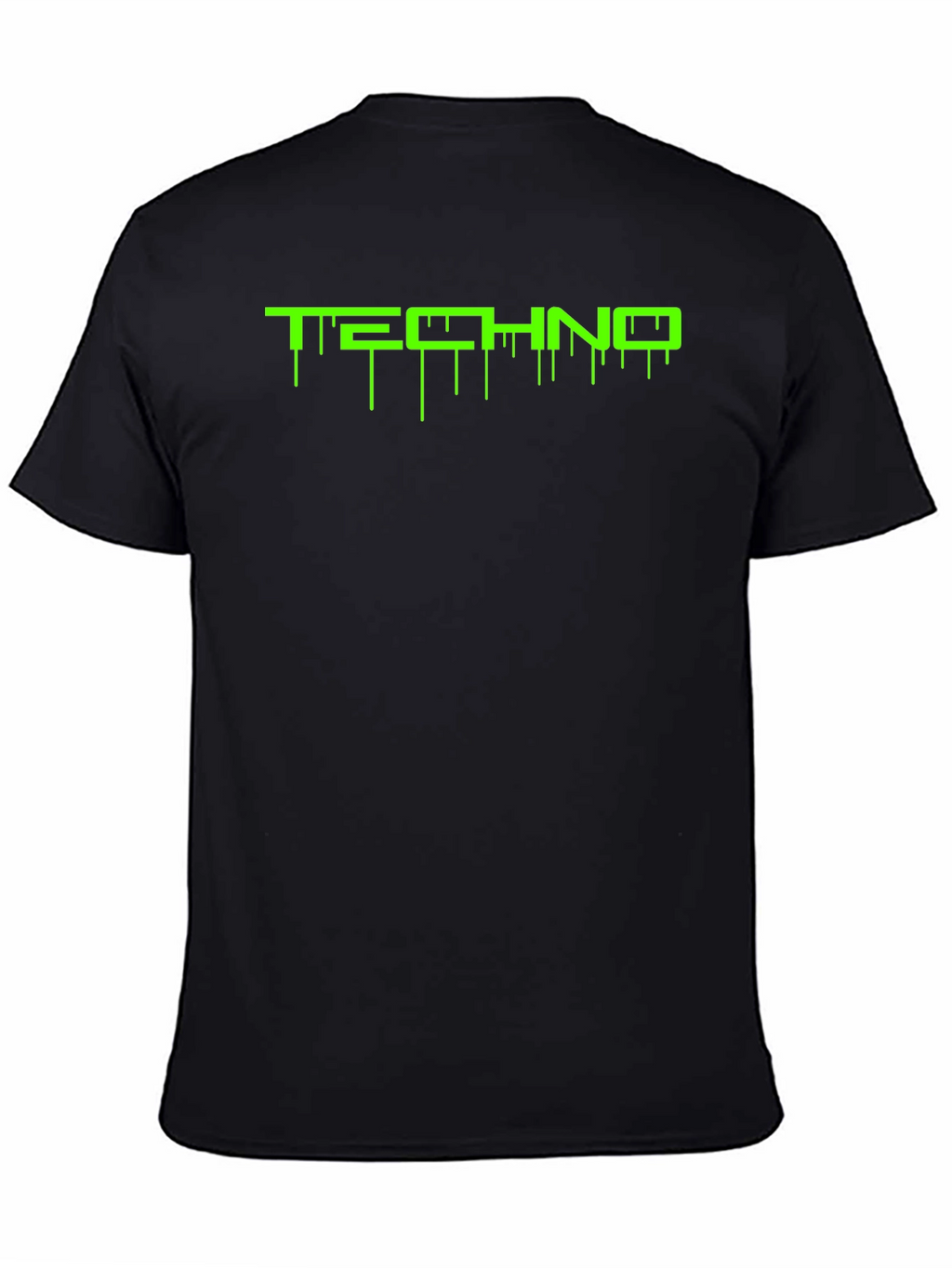 Techno Drip Black T-Shirt - Electronic Music Rave Tee