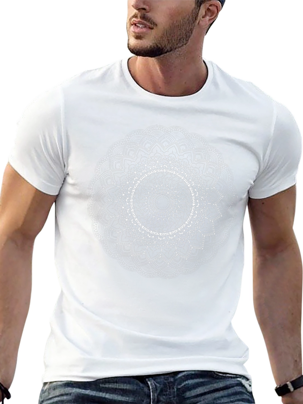 Mandala Graphic Black T-Shirt - Unique Art Tee
