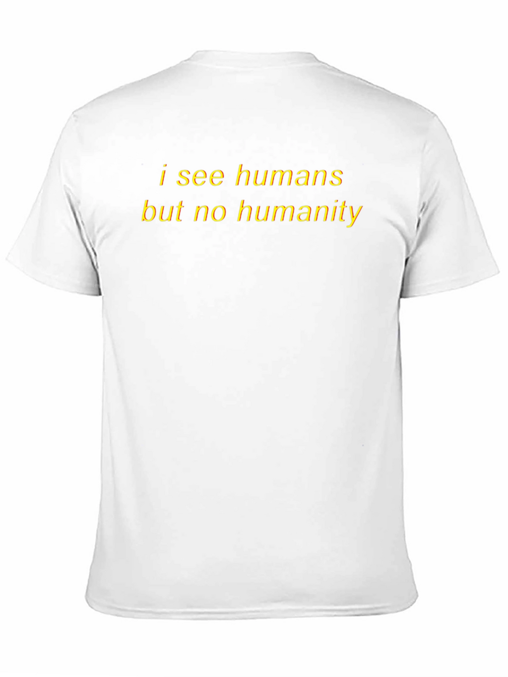 I See Humans Black Graphic Tee