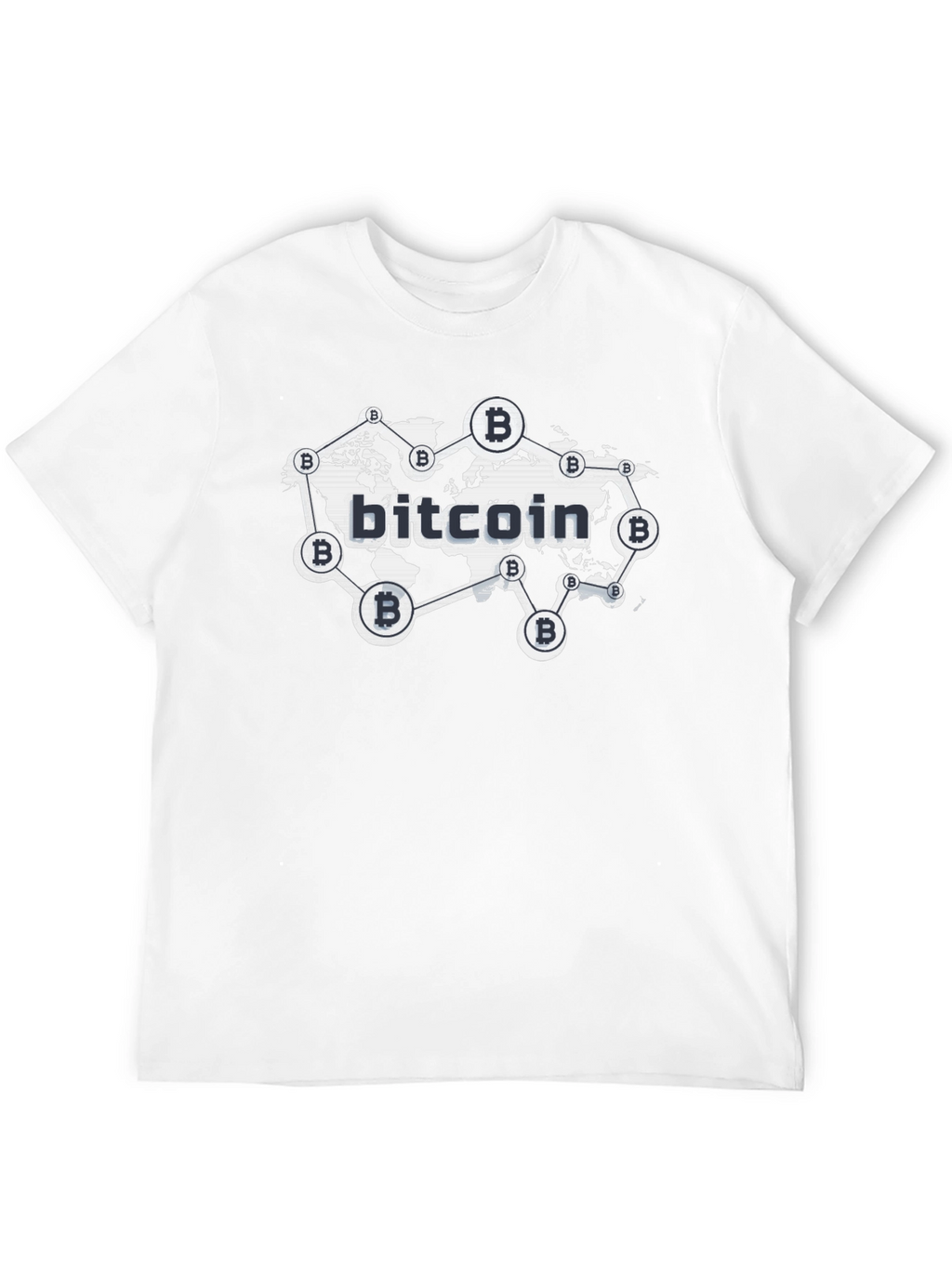 Bitcoin Global Network Black T-Shirt