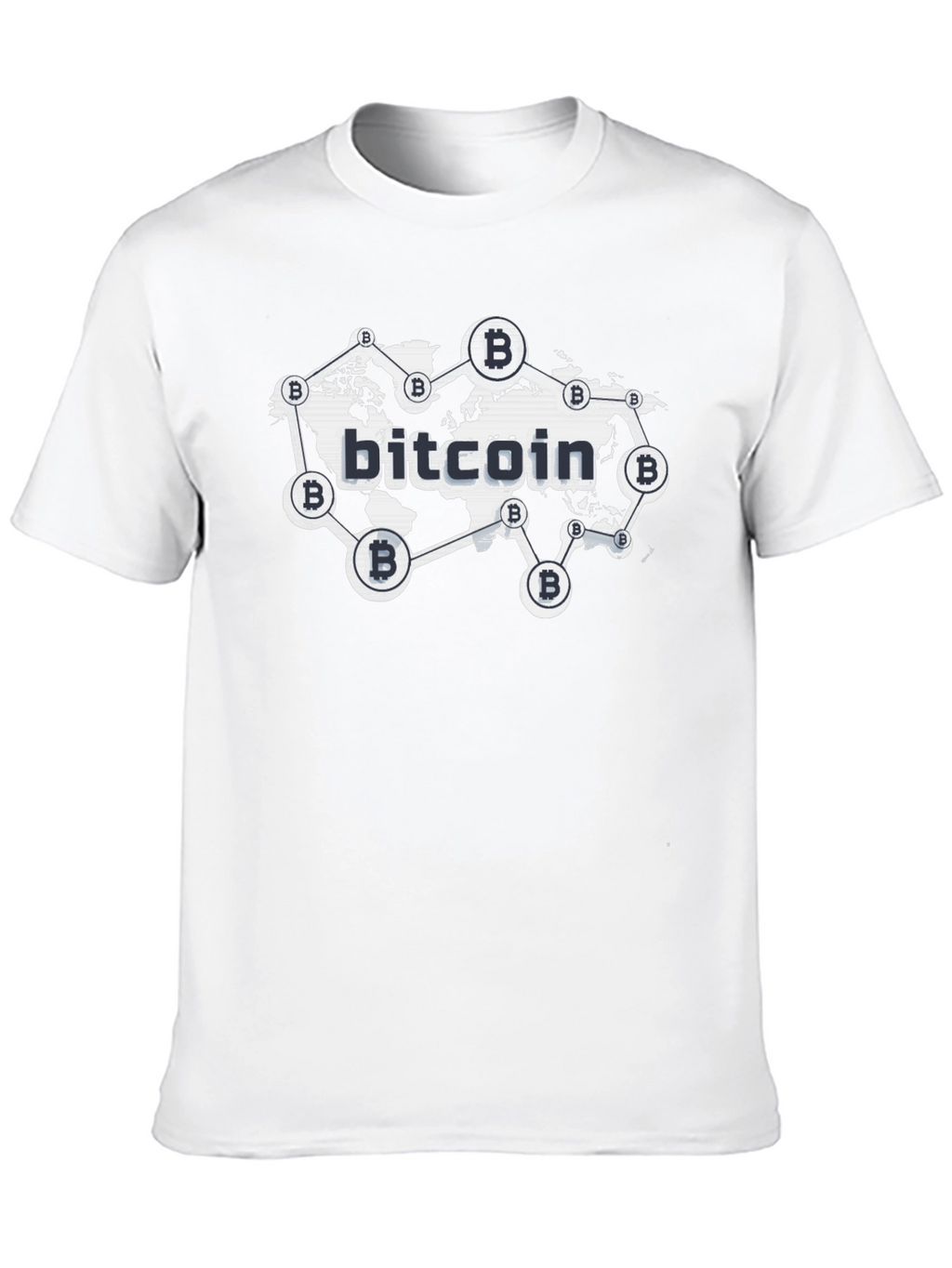 Bitcoin Global Network Black T-Shirt