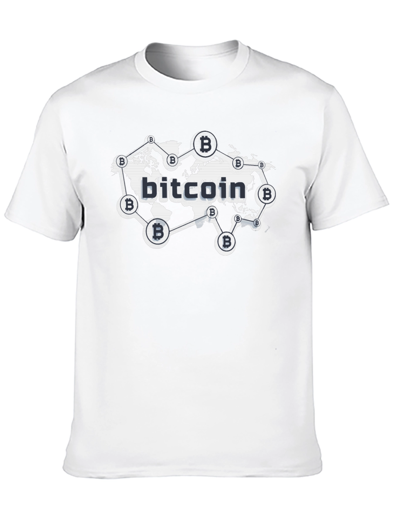 Bitcoin Global Network Black T-Shirt