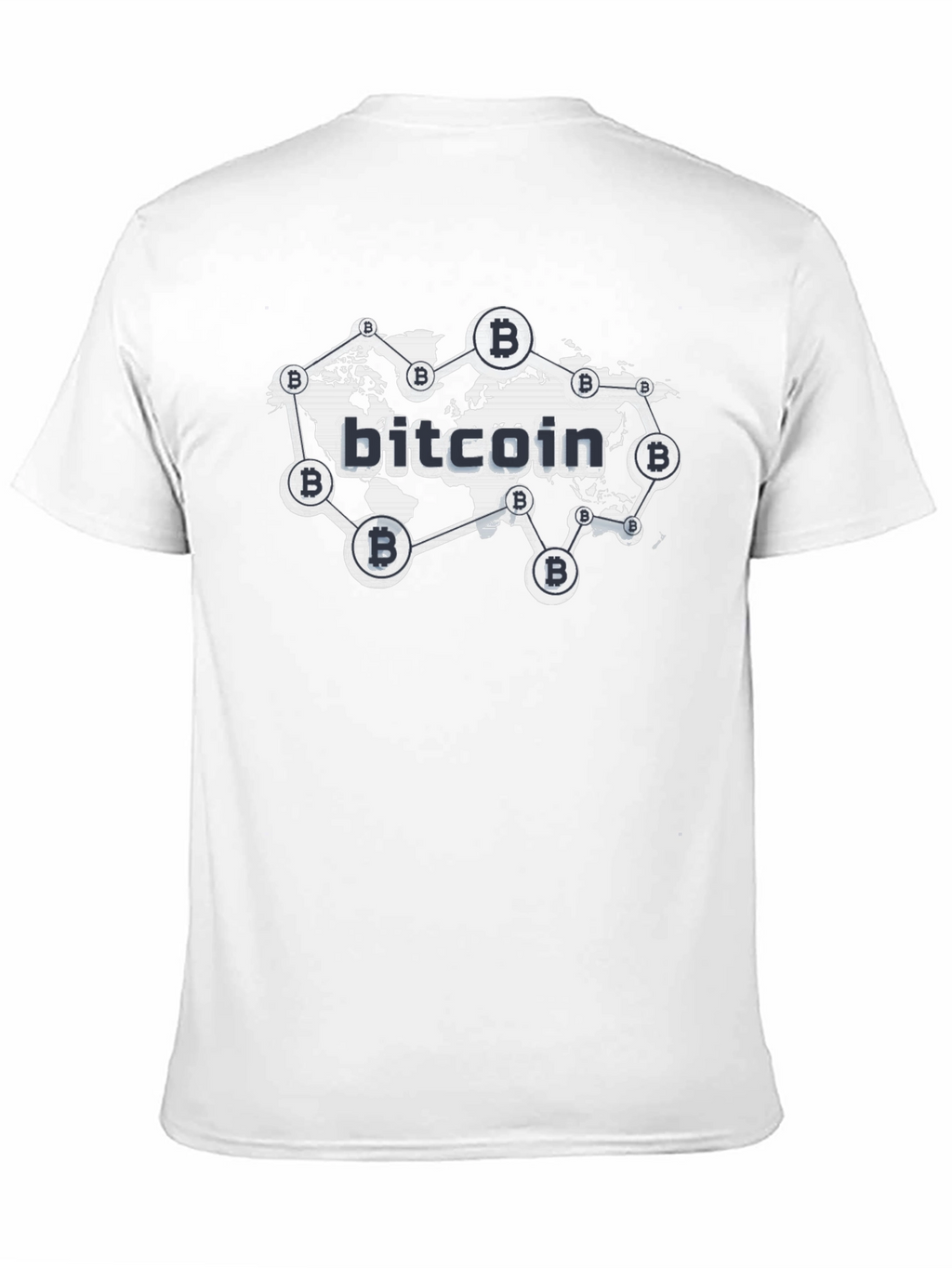 Bitcoin Global Network Black T-Shirt