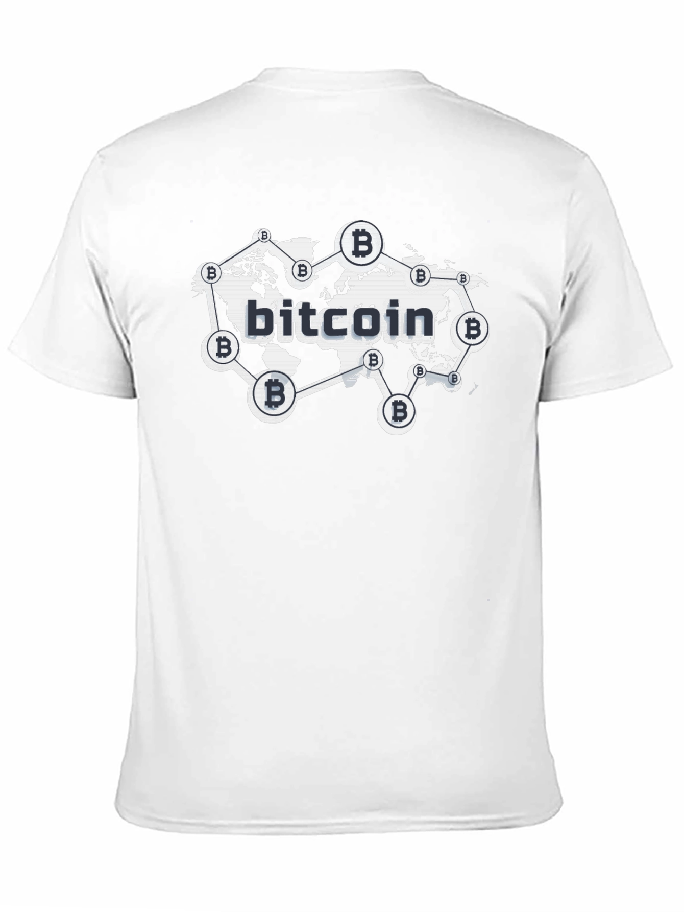 Bitcoin Global Network Black T-Shirt