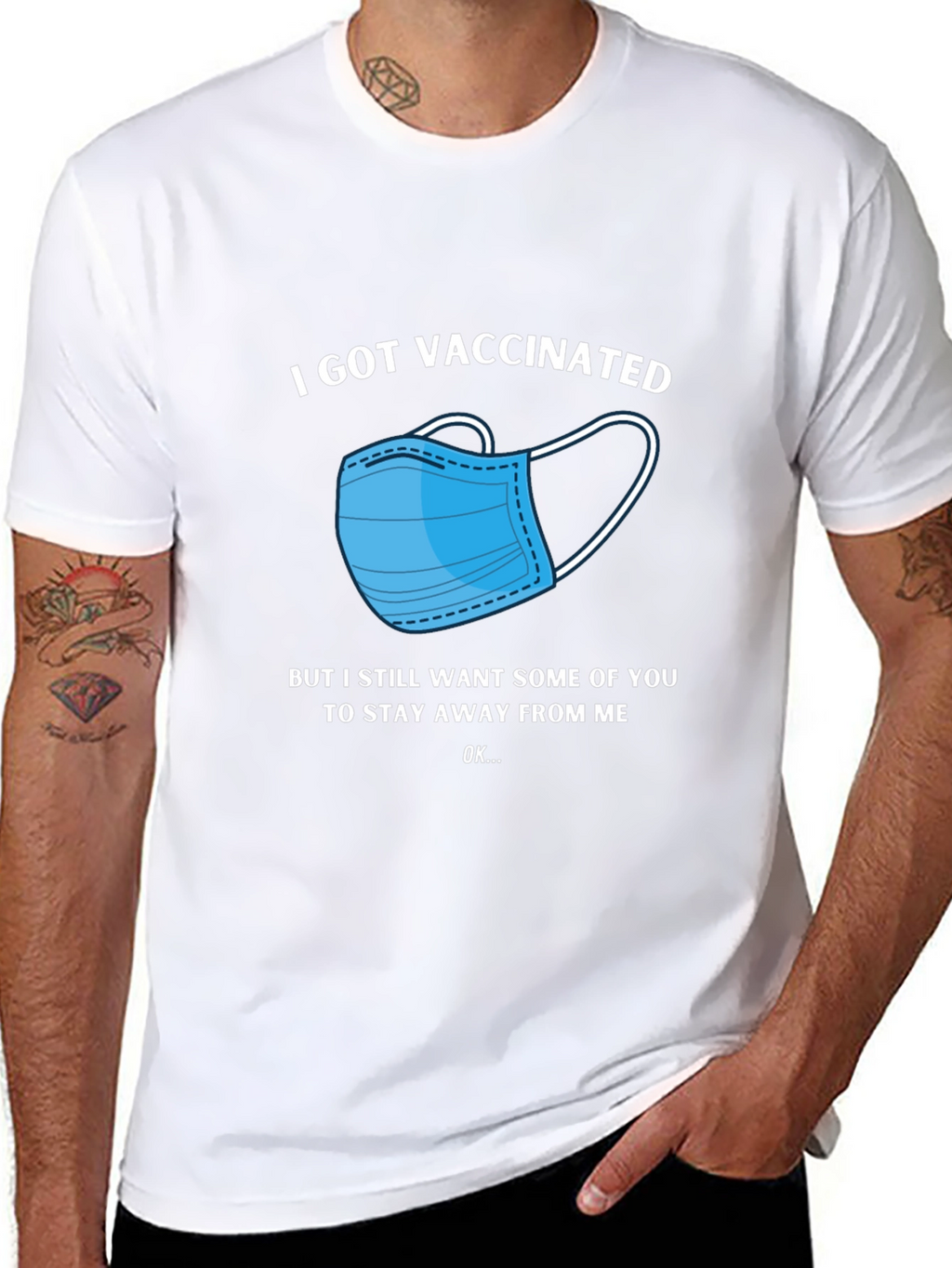 Vaccinated T-Shirt - Stay Away Funny Tee