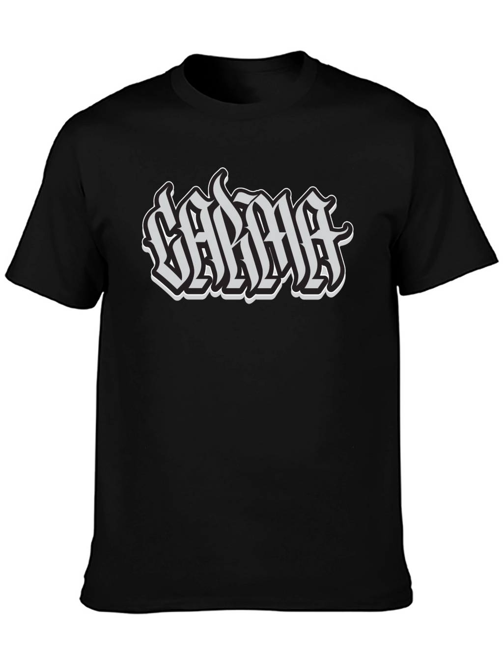 Calma Graphic Tee - Black Cotton T-Shirt