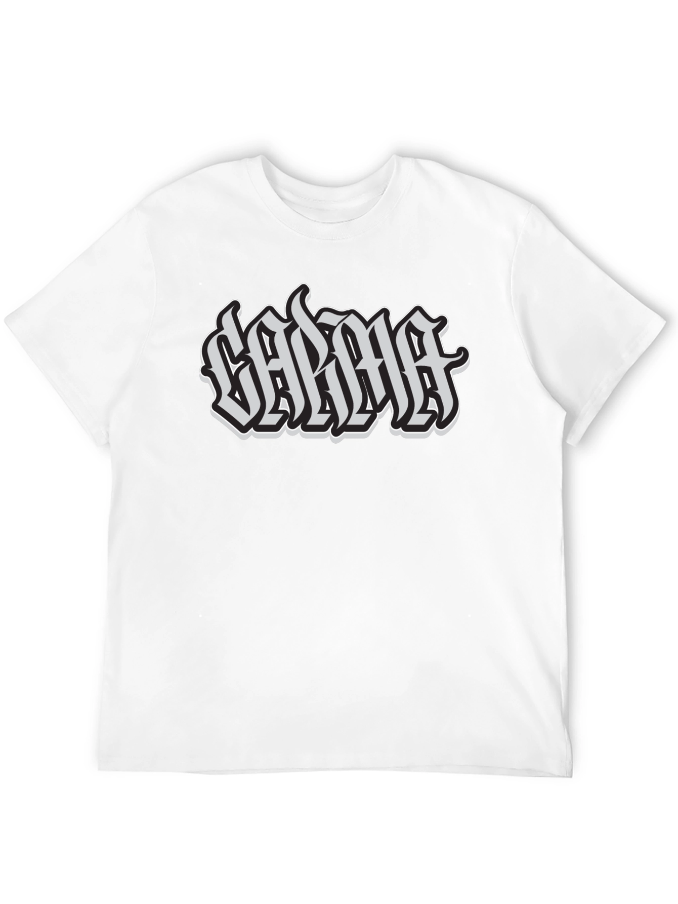 Calma Graphic Tee - Black Cotton T-Shirt