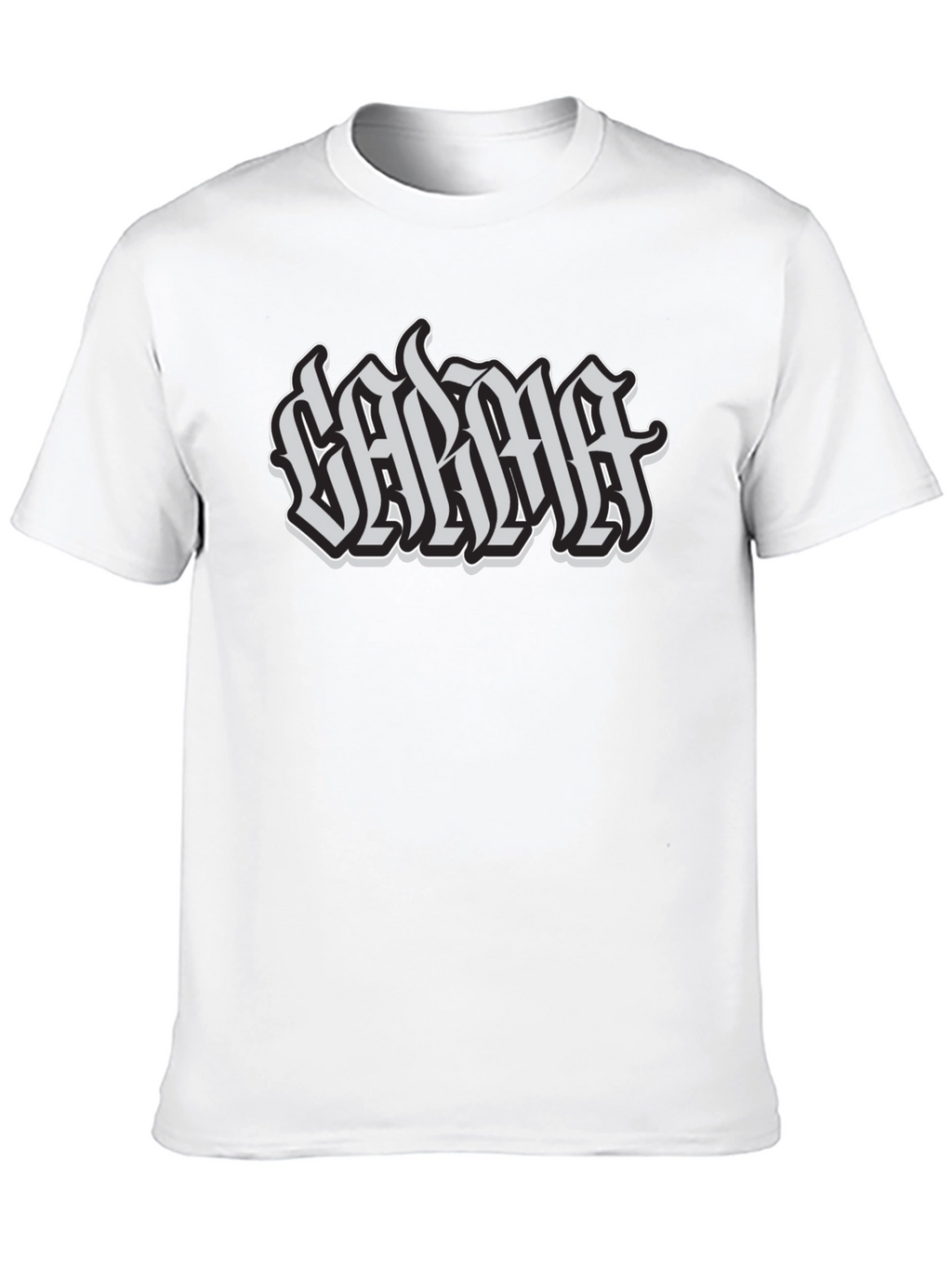 Calma Graphic Tee - Black Cotton T-Shirt