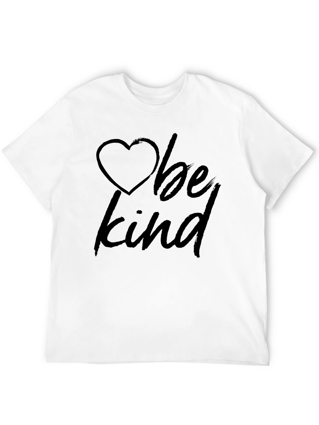 Be Kind Heart Graphic Tee -  Classic Crew Neck