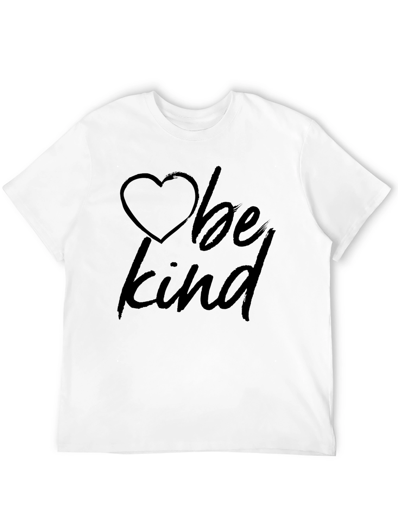 Be Kind Heart Graphic Tee -  Classic Crew Neck