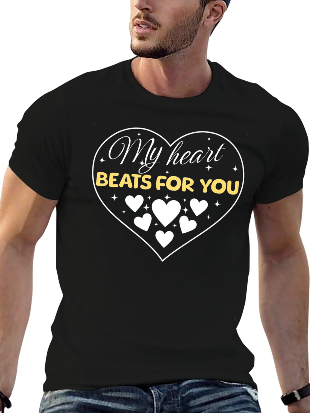 Heart Beats For You Graphic Tee
