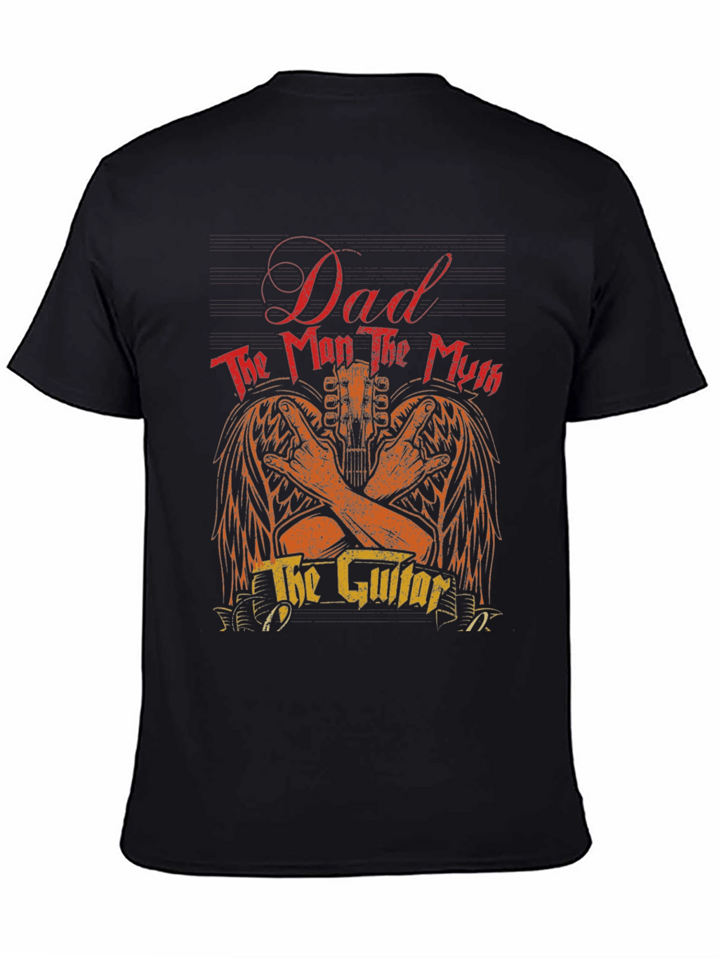 Dad Guitar Graphic T-Shirt - Rocker Fathers Day Tee