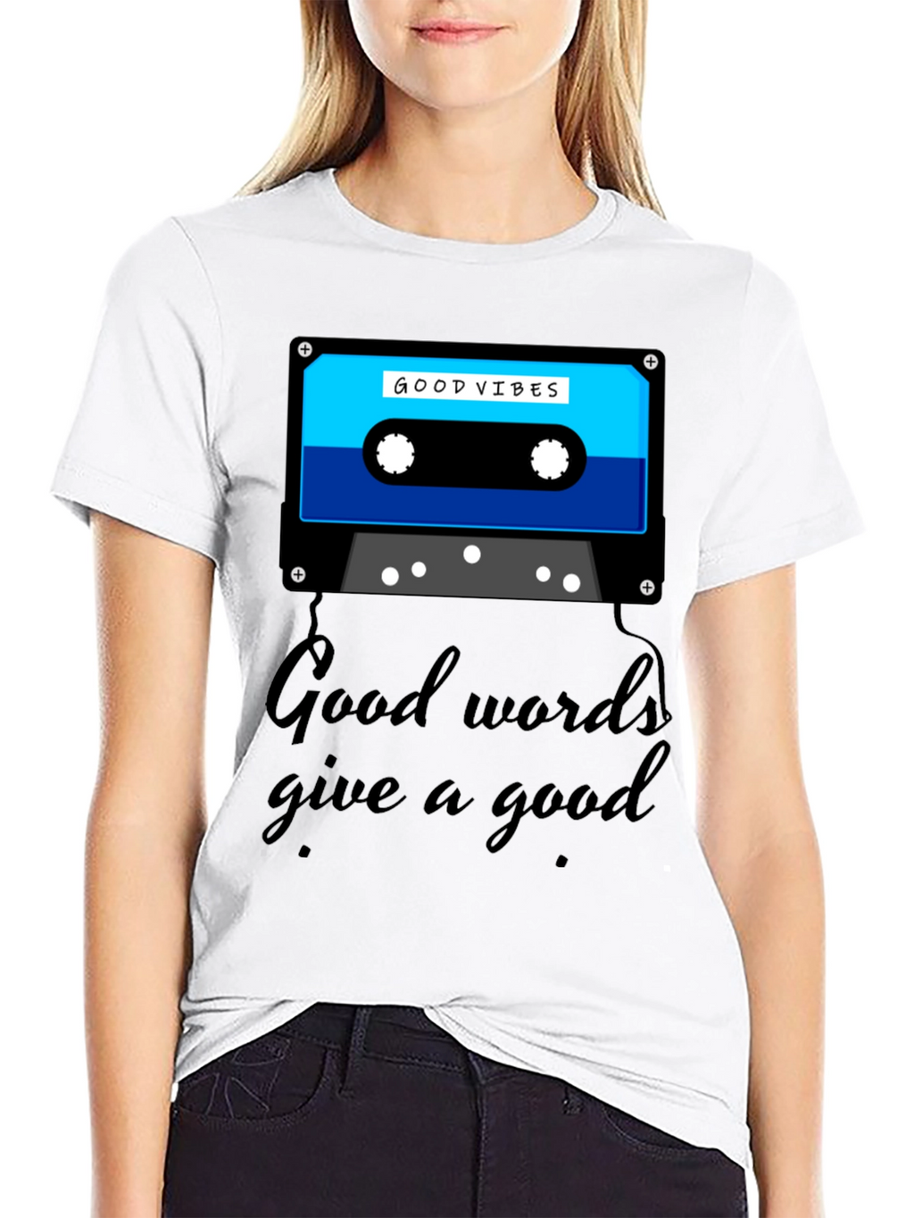 Good Vibes Cassette Graphic Tee