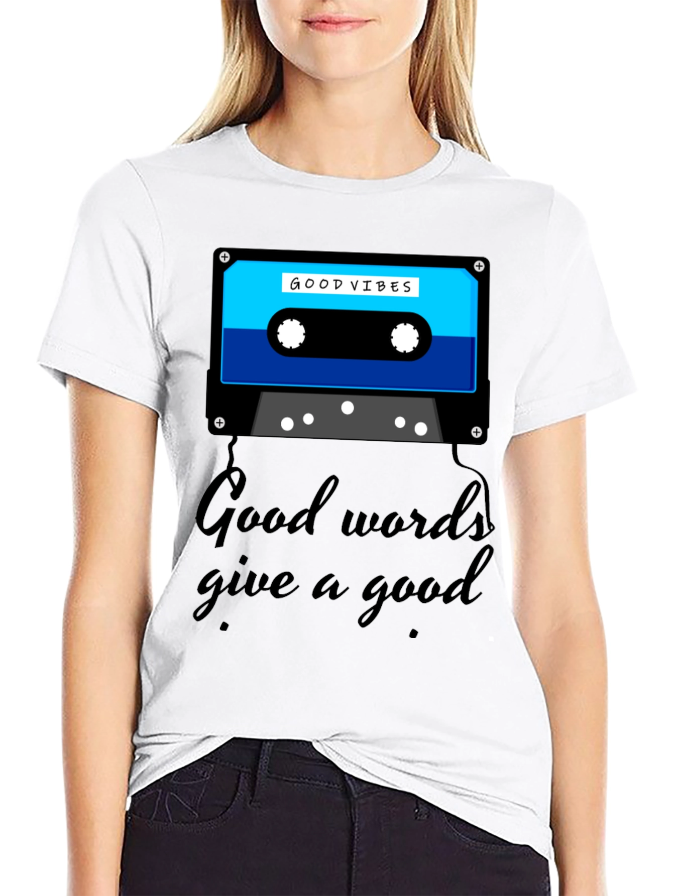 Good Vibes Cassette Graphic Tee