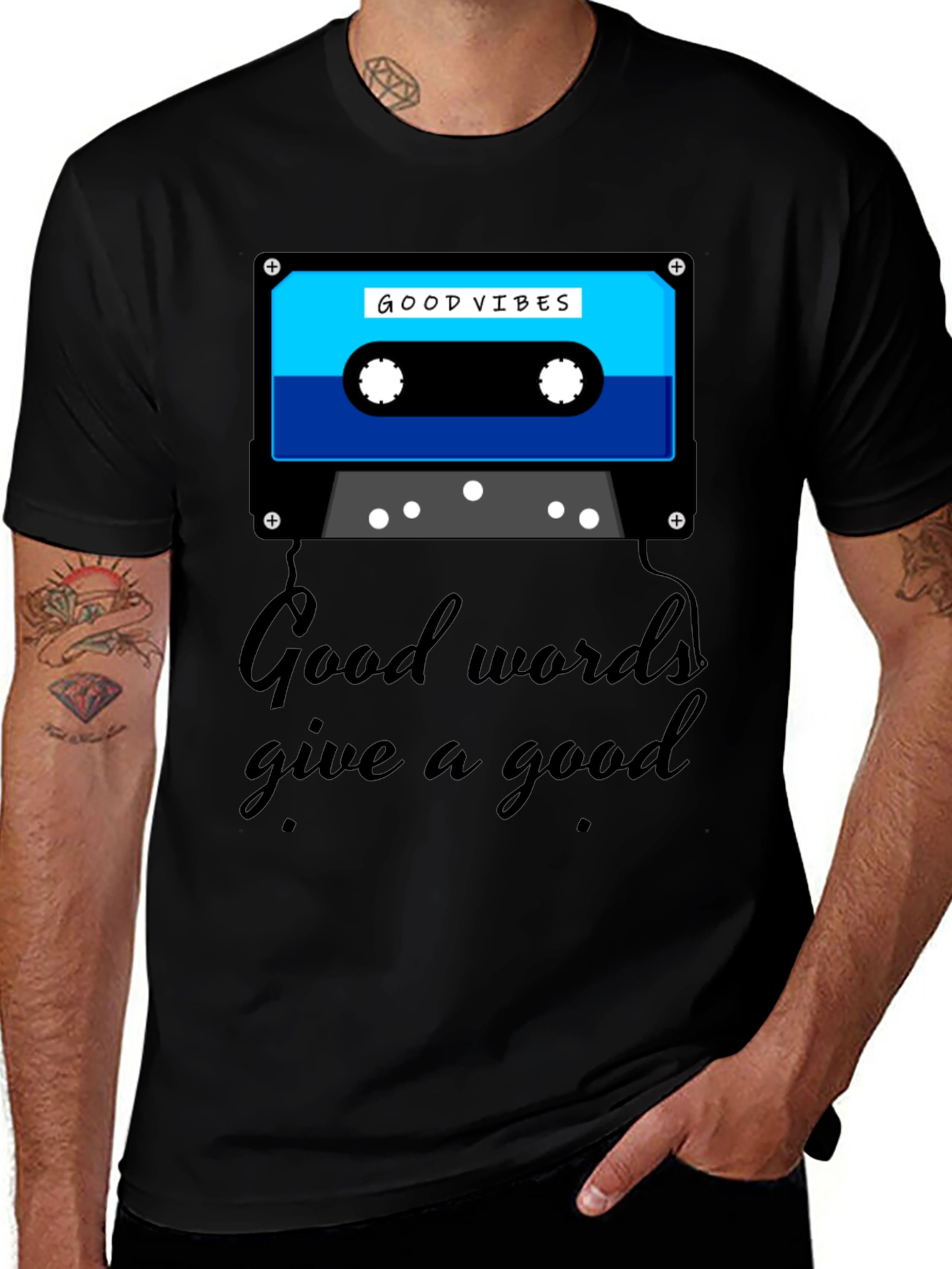 Good Vibes Cassette Graphic Tee