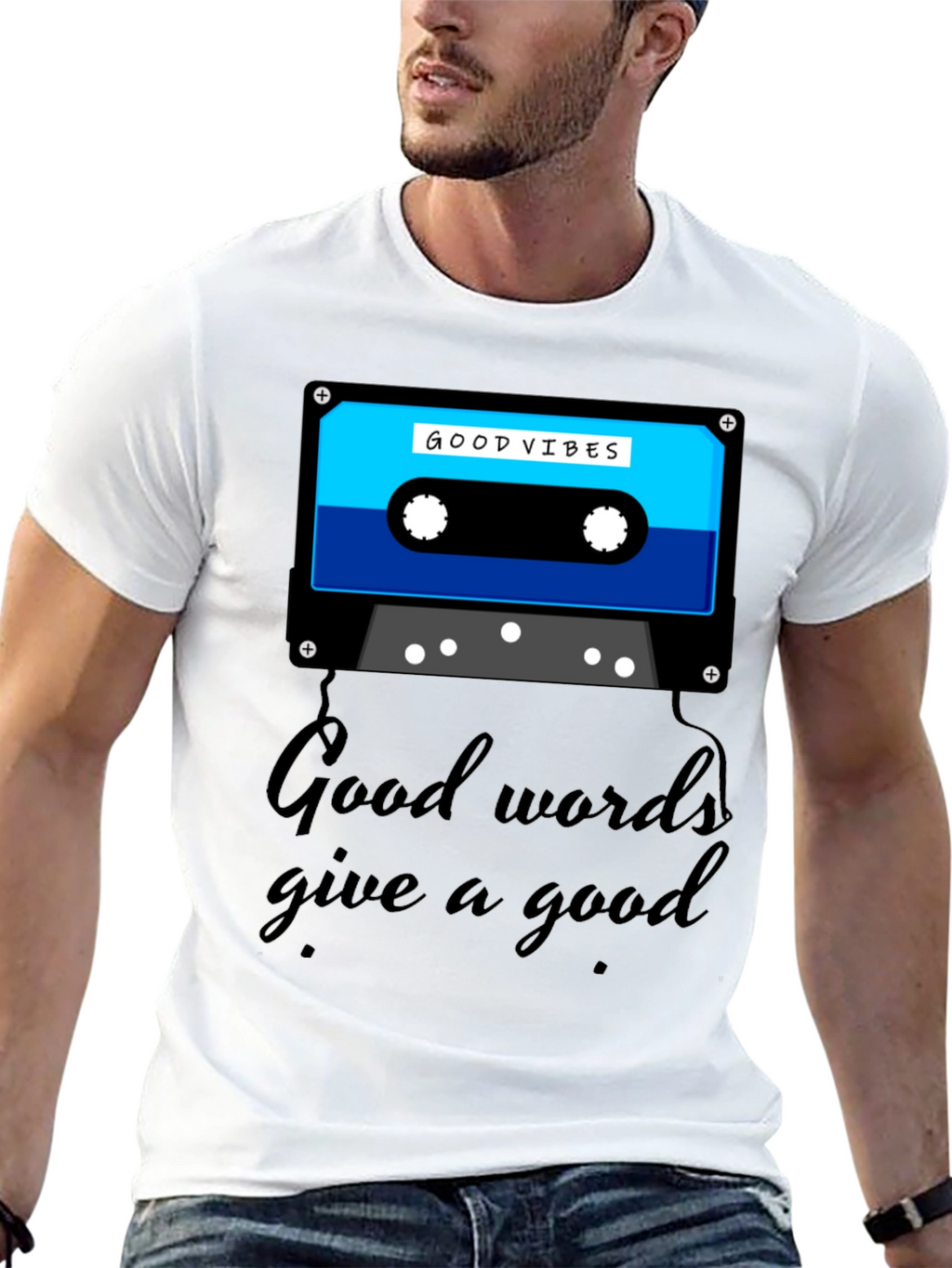 Good Vibes Cassette Graphic Tee