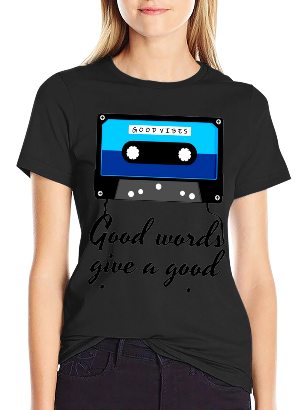 Good Vibes Cassette Graphic Tee