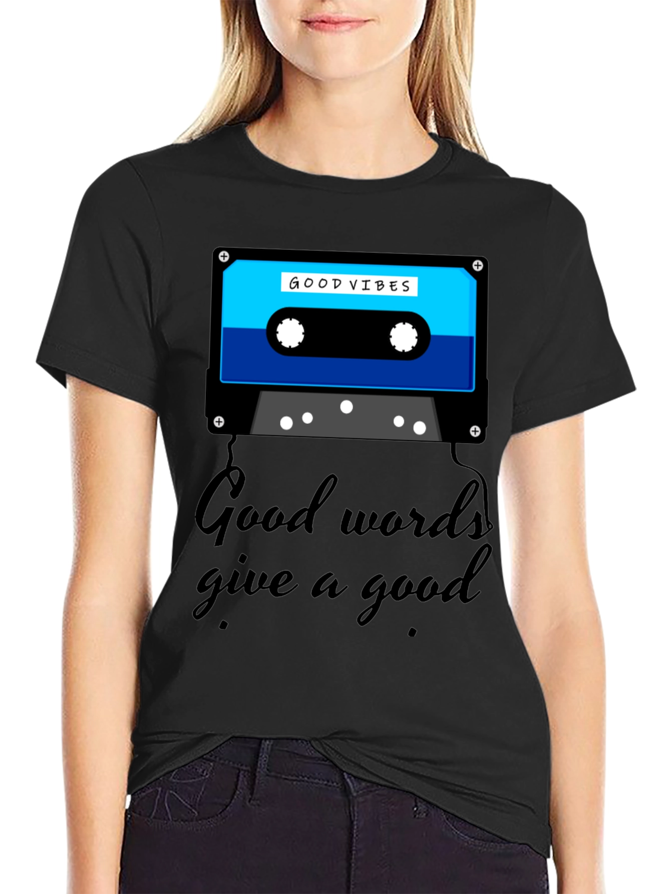 Good Vibes Cassette Graphic Tee