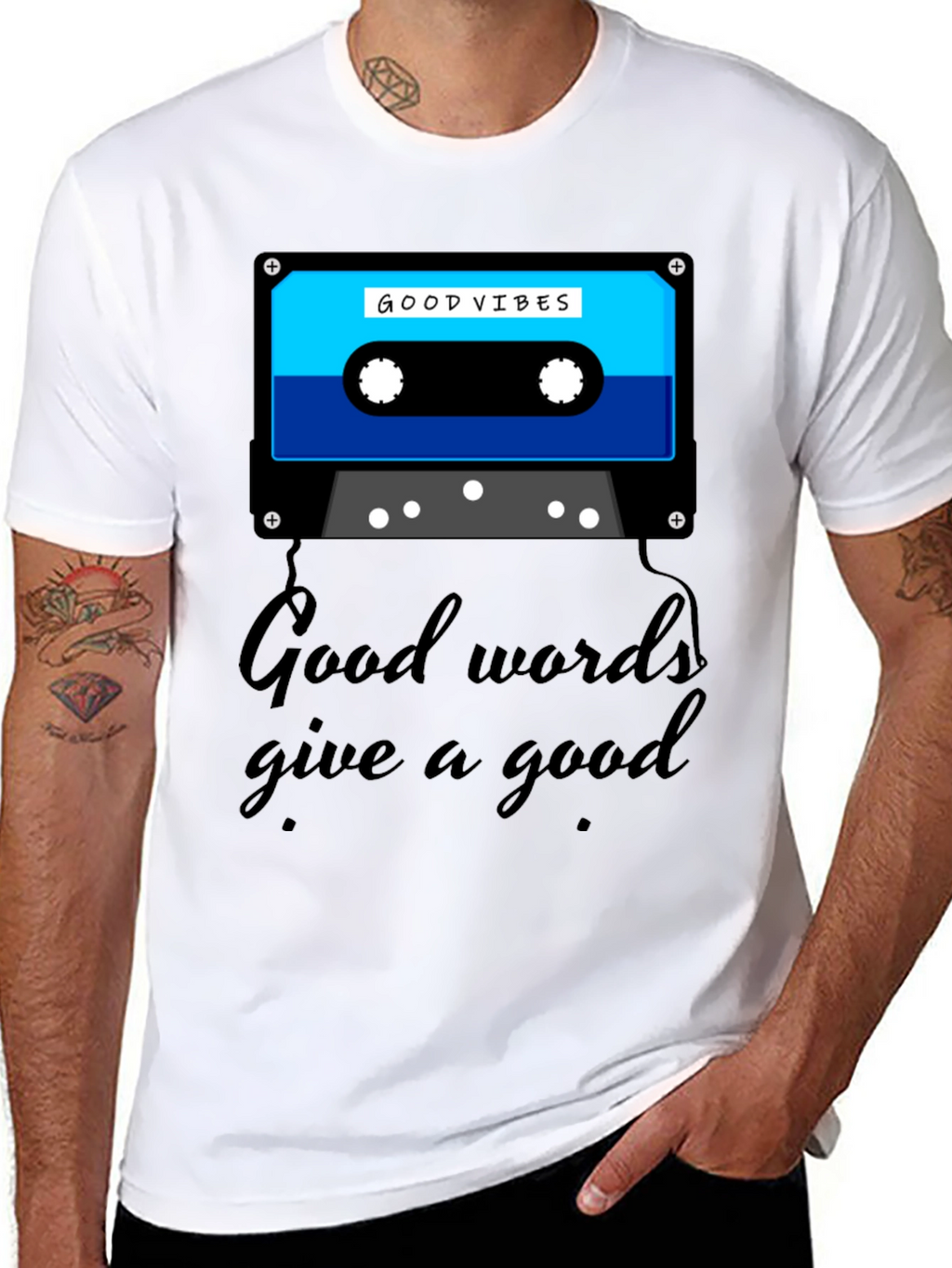 Good Vibes Cassette Graphic Tee