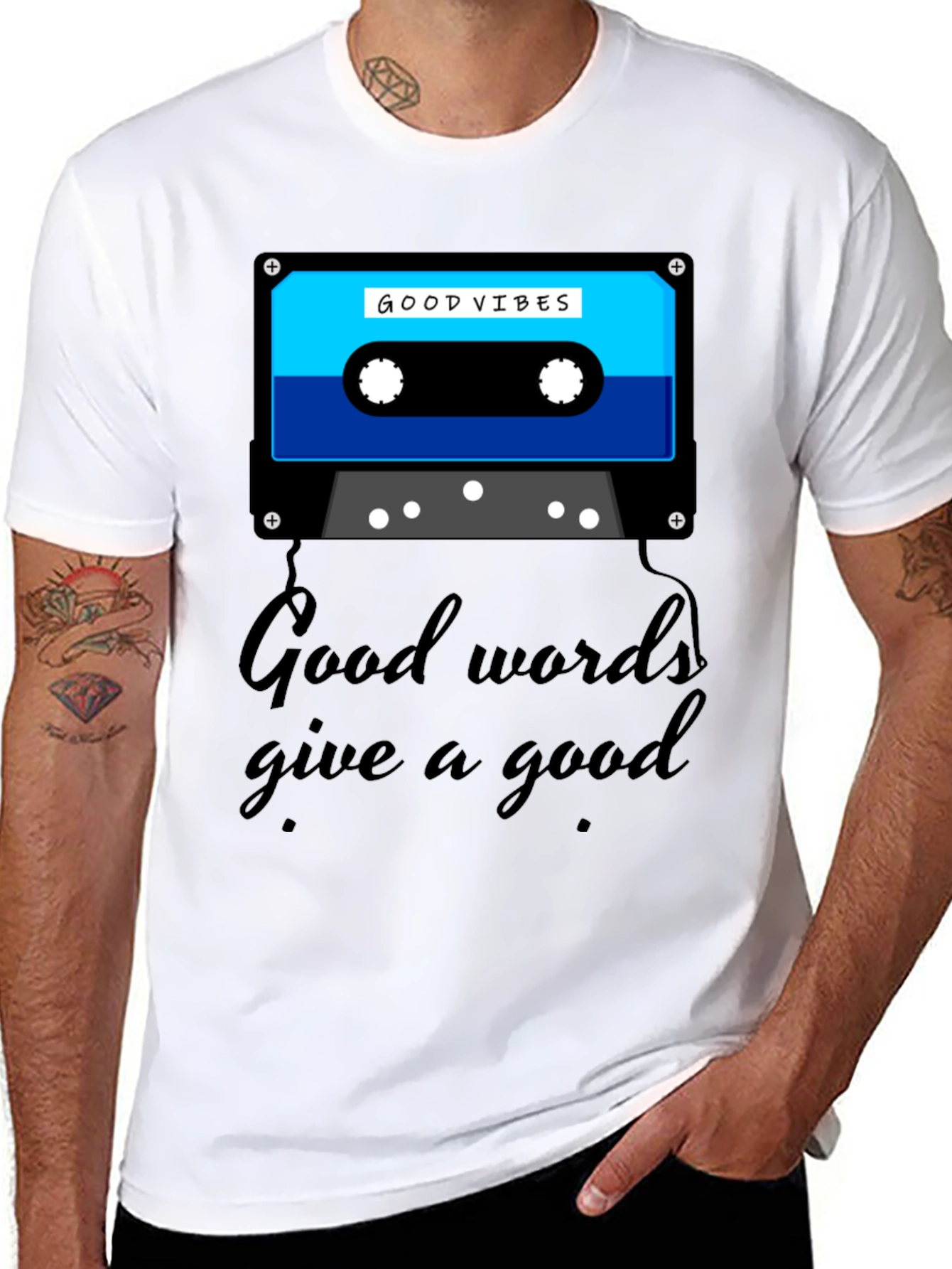 Good Vibes Cassette Graphic Tee