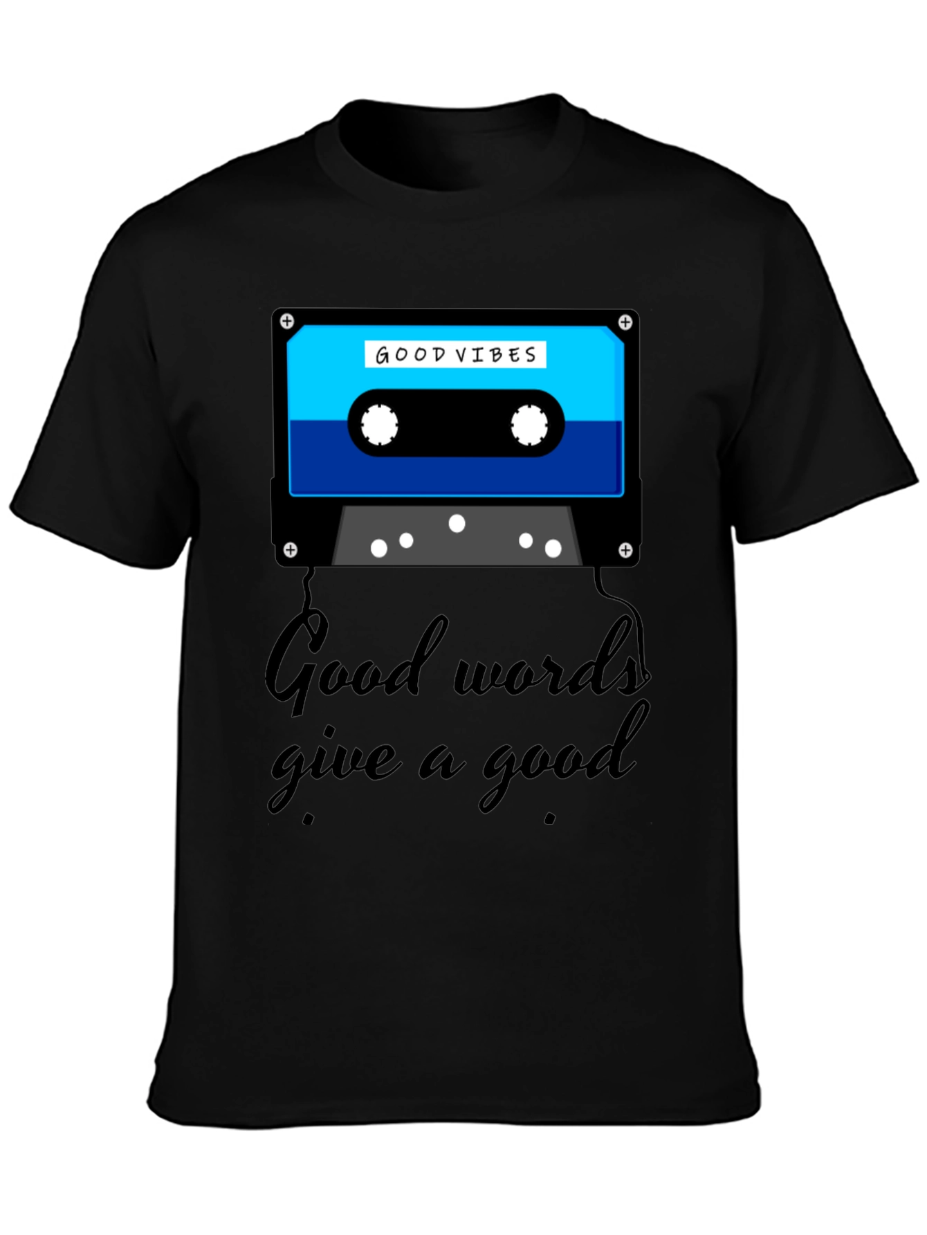 Good Vibes Cassette Graphic Tee