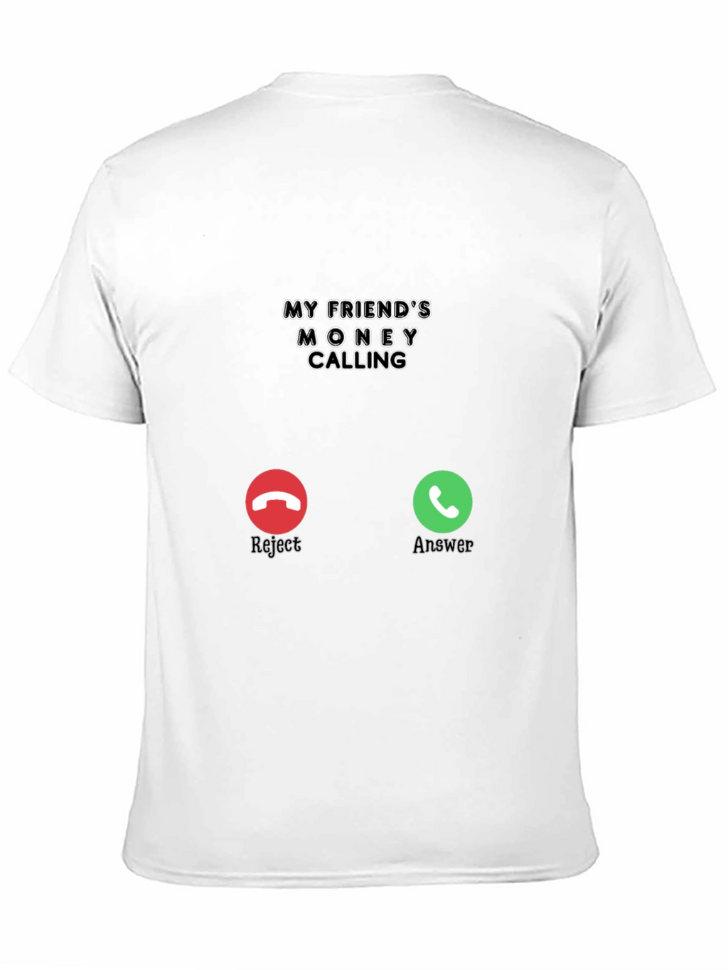Money Calling Black T-Shirt - Funny Novelty Tee