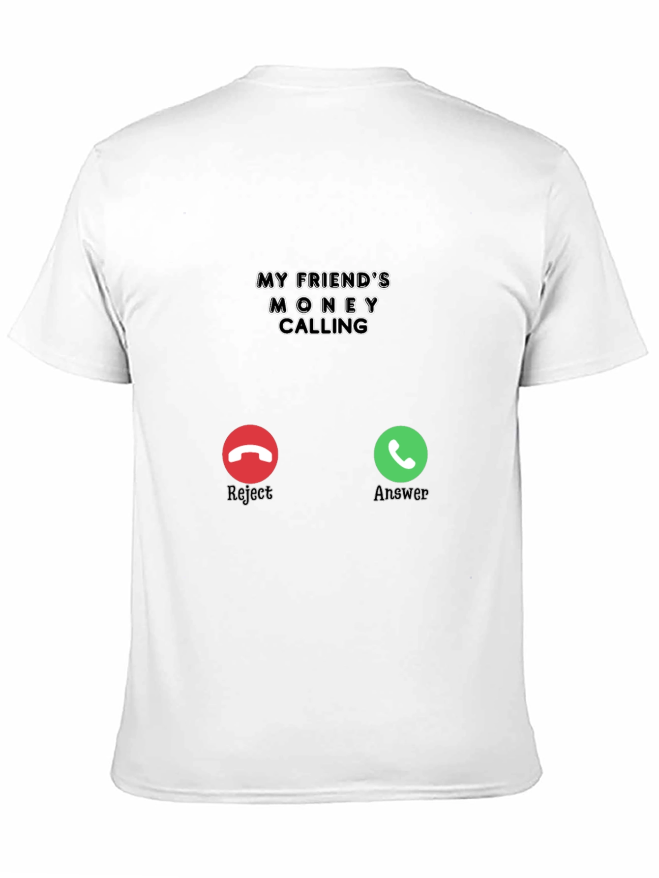 Money Calling Black T-Shirt - Funny Novelty Tee