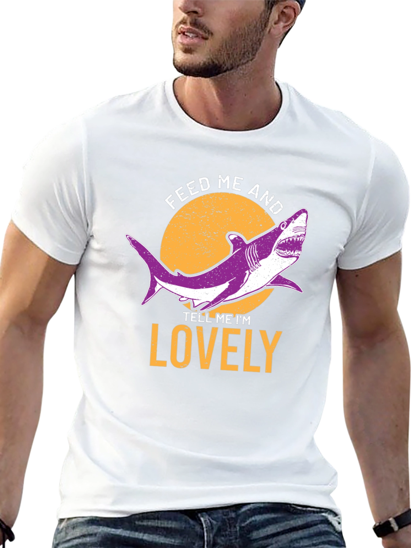 Feed Me and Tell Me Im Lovely Shark T-Shirt
