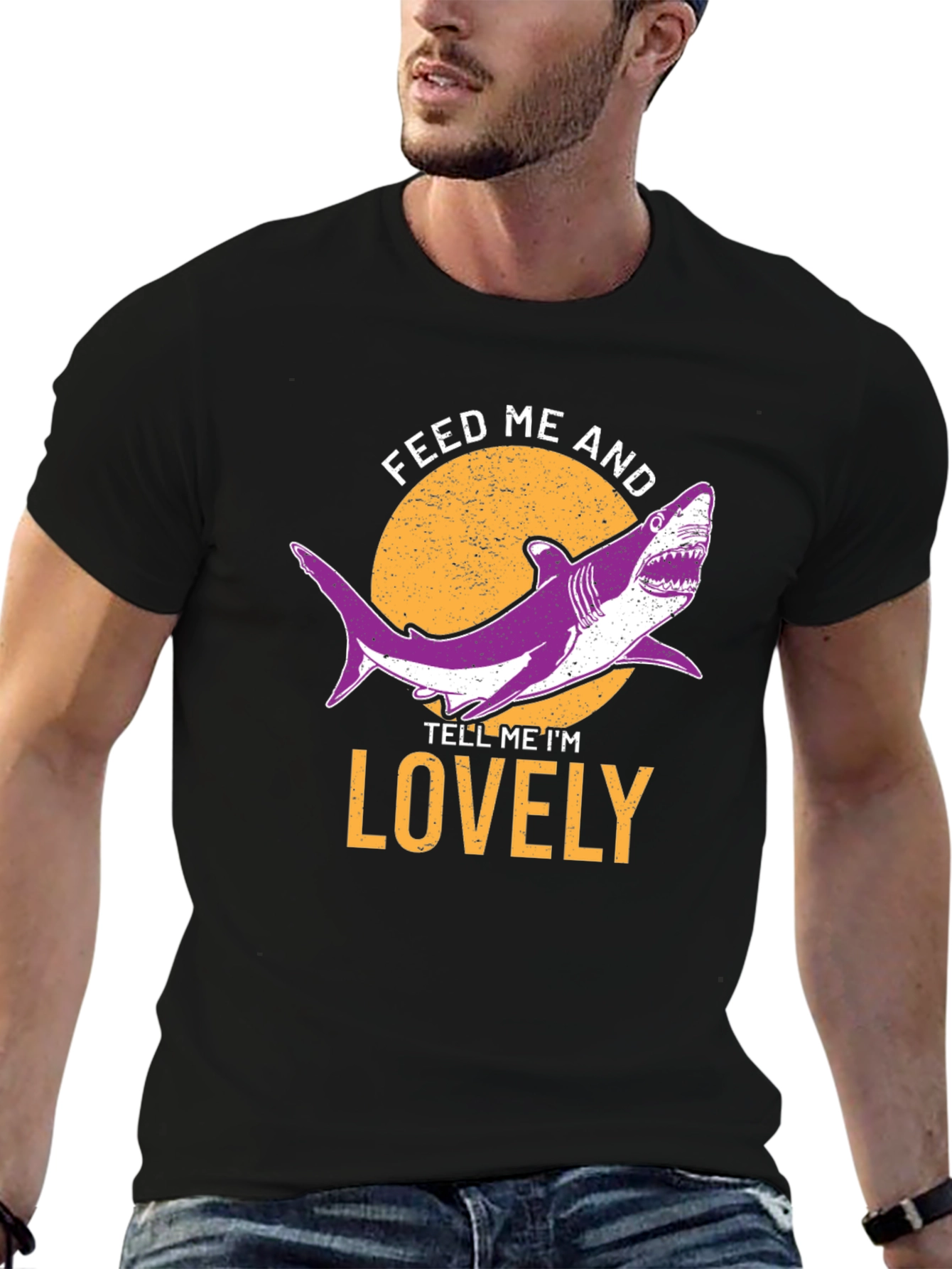 Feed Me and Tell Me Im Lovely Shark T-Shirt