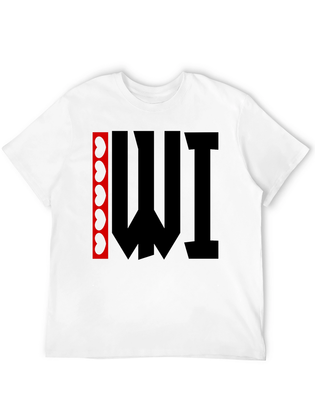 Abstract Graphic Print T-Shirt - Black