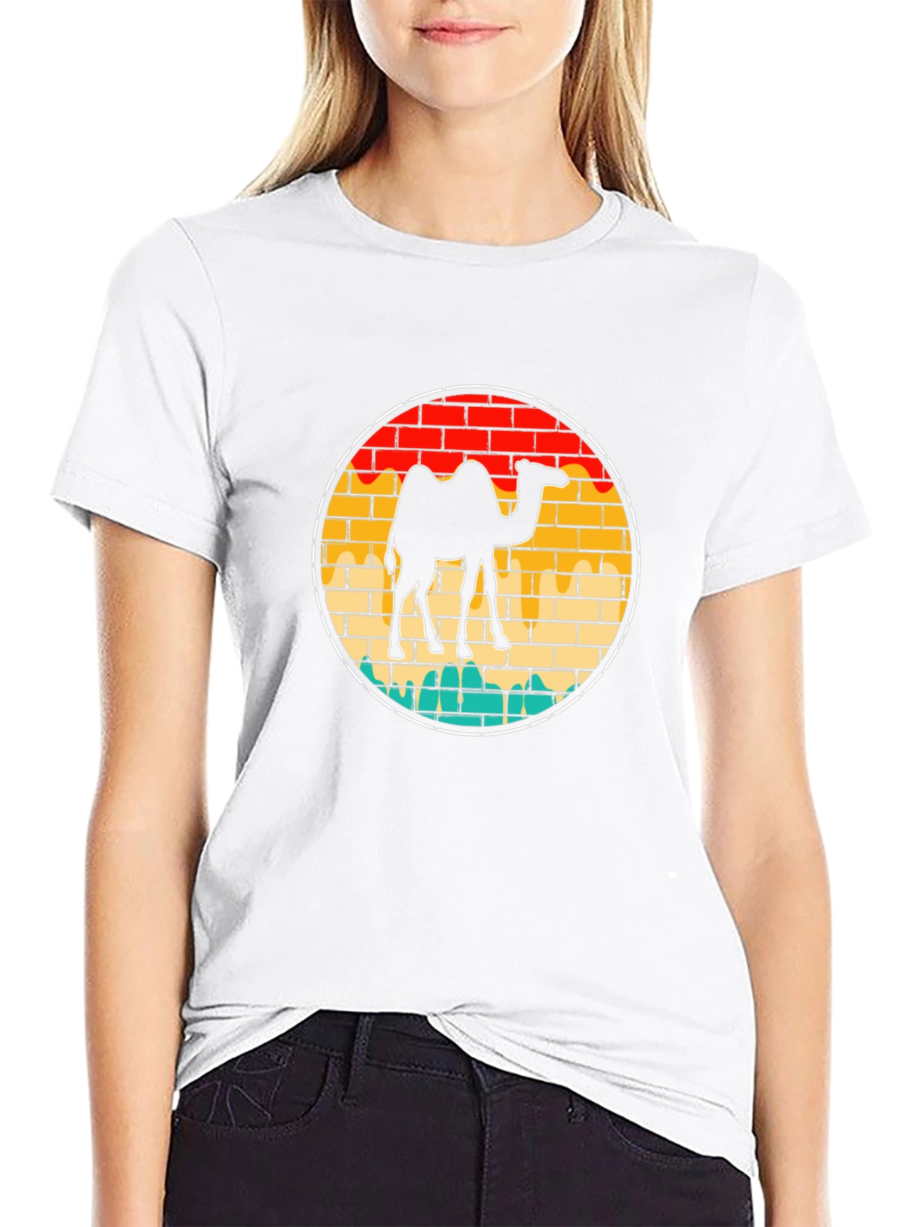 Retro Camel Graphic T-Shirt