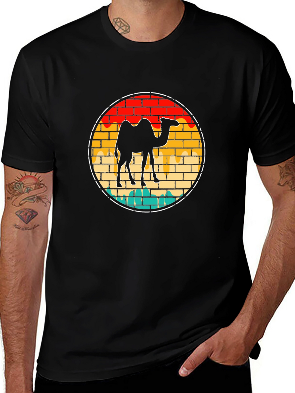 Retro Camel Graphic T-Shirt